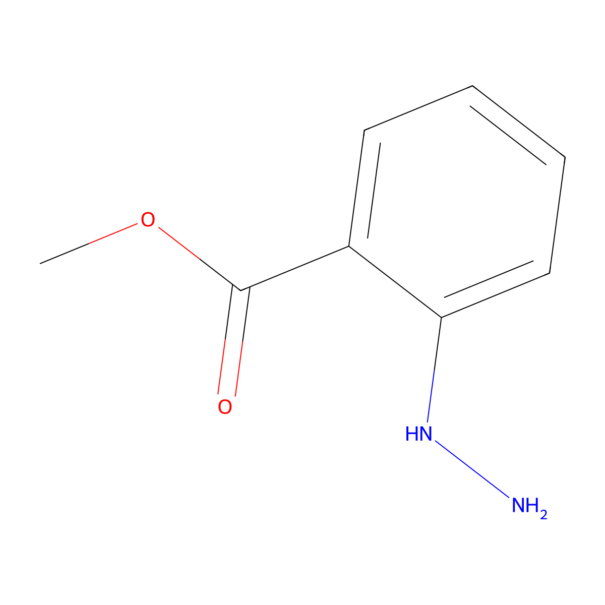 Methyl 2-hydrazinylbenzoate molecular structure, CAS 133690-87-6