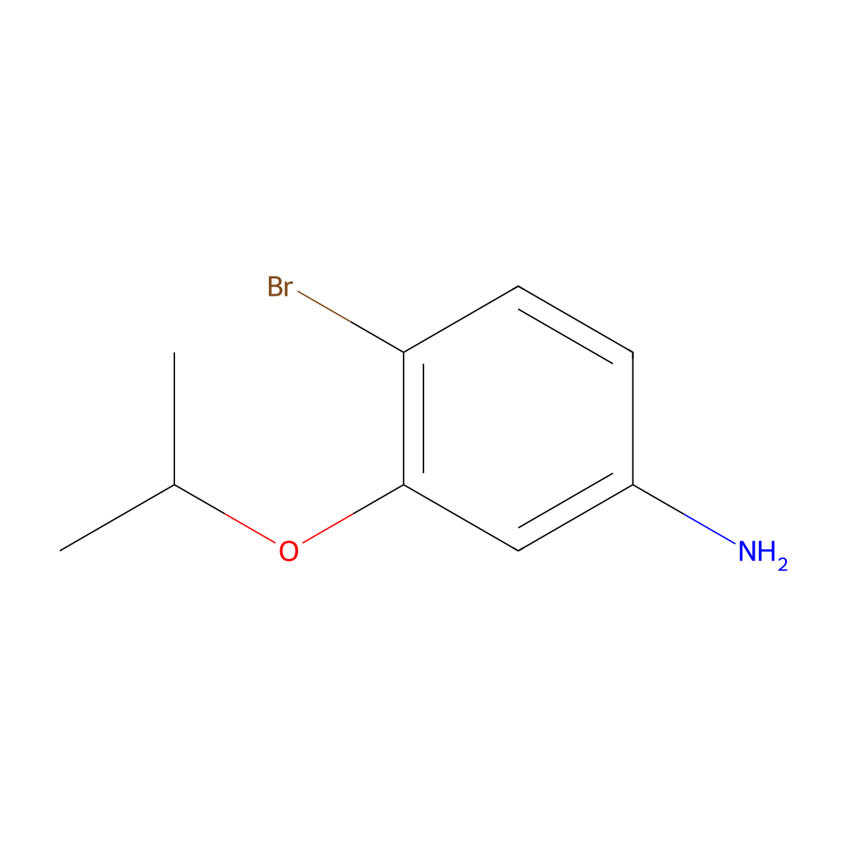 4-Bromo-3-isopropoxyaniline molecular structure, CAS 1336903-50-4