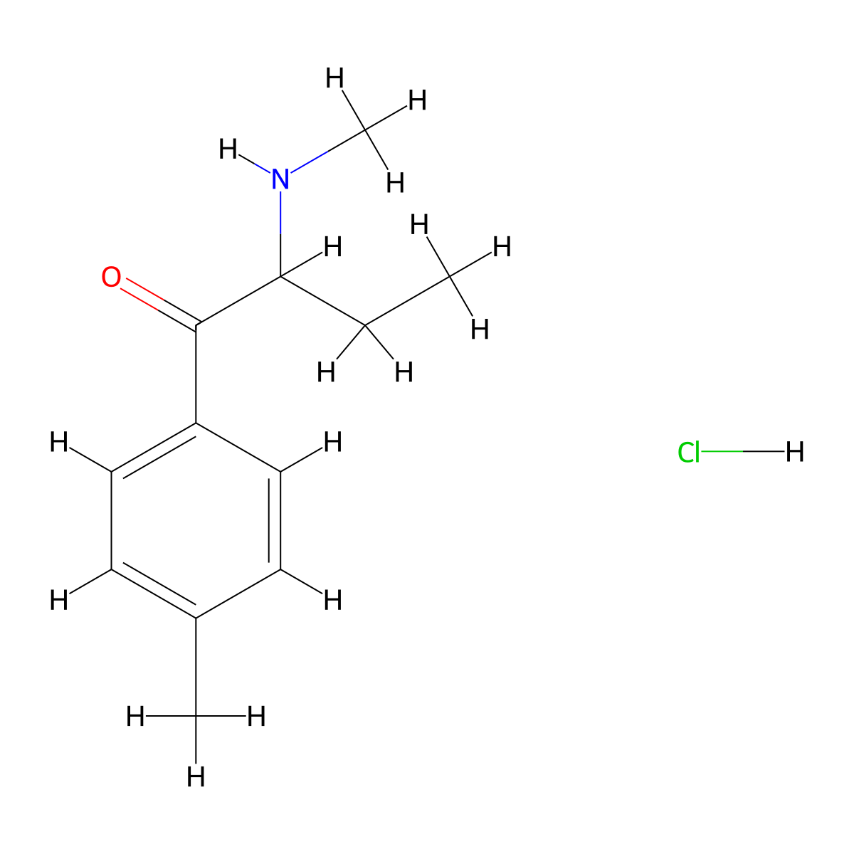 4-Methyl Buphedrone Hydrochloride molecular structure, CAS 1336911-98-8
