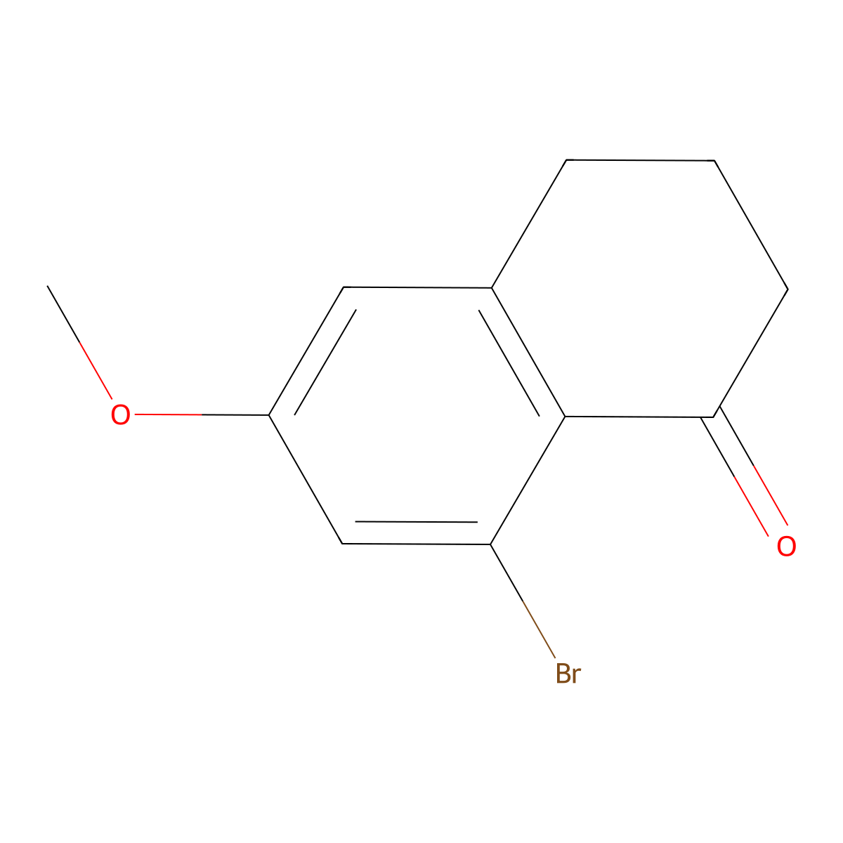 8-Bromo-6-methoxy-tetralin-1-one molecular structure, CAS 1336952-02-3