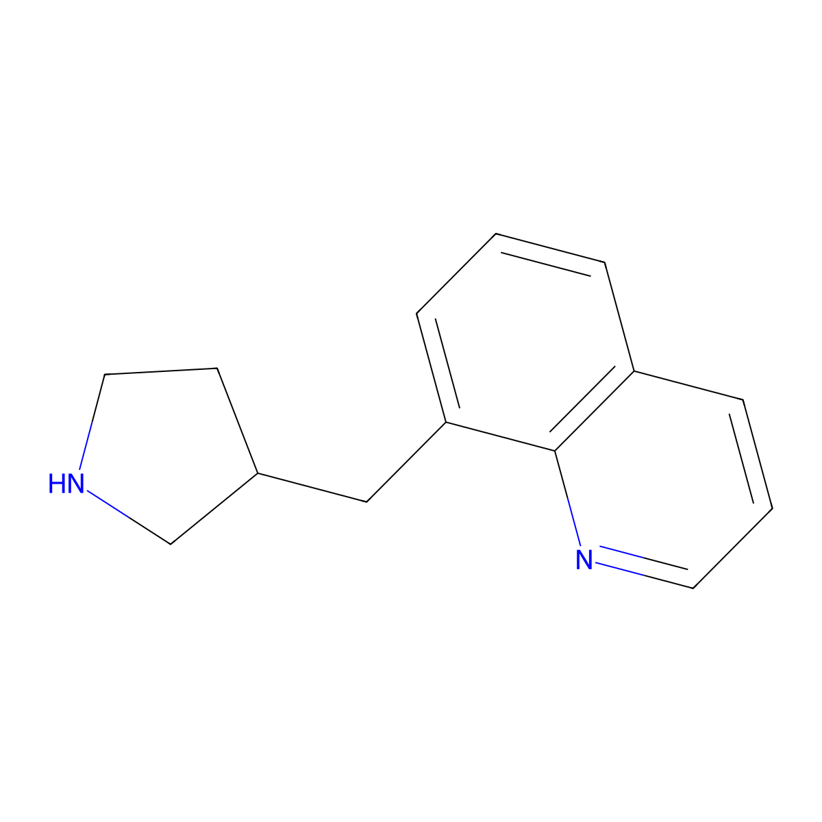 8-(Pyrrolidin-3-ylmethyl)quinoline molecular structure, CAS 1336967-61-3