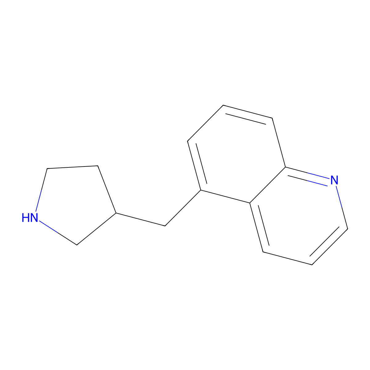 5-(Pyrrolidin-3-ylmethyl)quinoline molecular structure, CAS 1337024-68-6