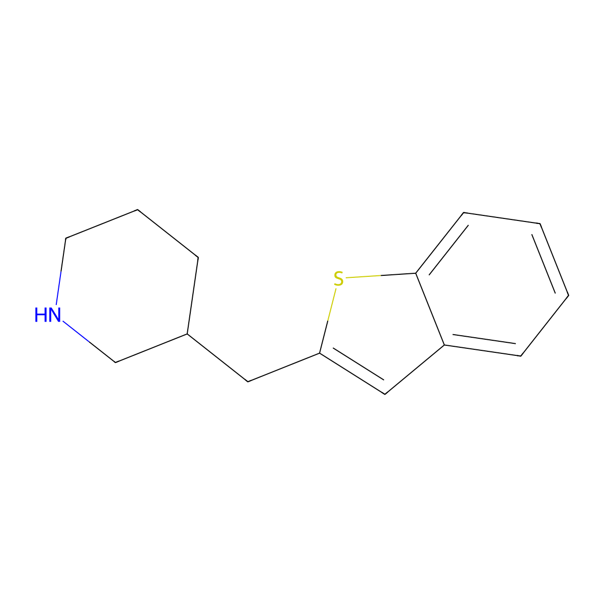 3-(Benzo[b]thiophen-2-ylmethyl)piperidine molecular structure, CAS 1337034-11-3