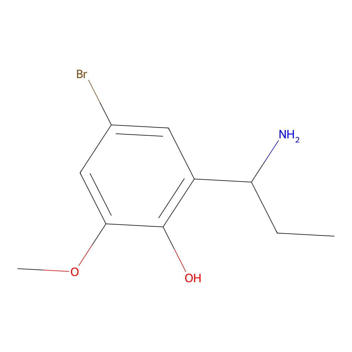 2-(1-Aminopropyl)-4-bromo-6-methoxyphenol molecular structure, CAS 1337052-54-6