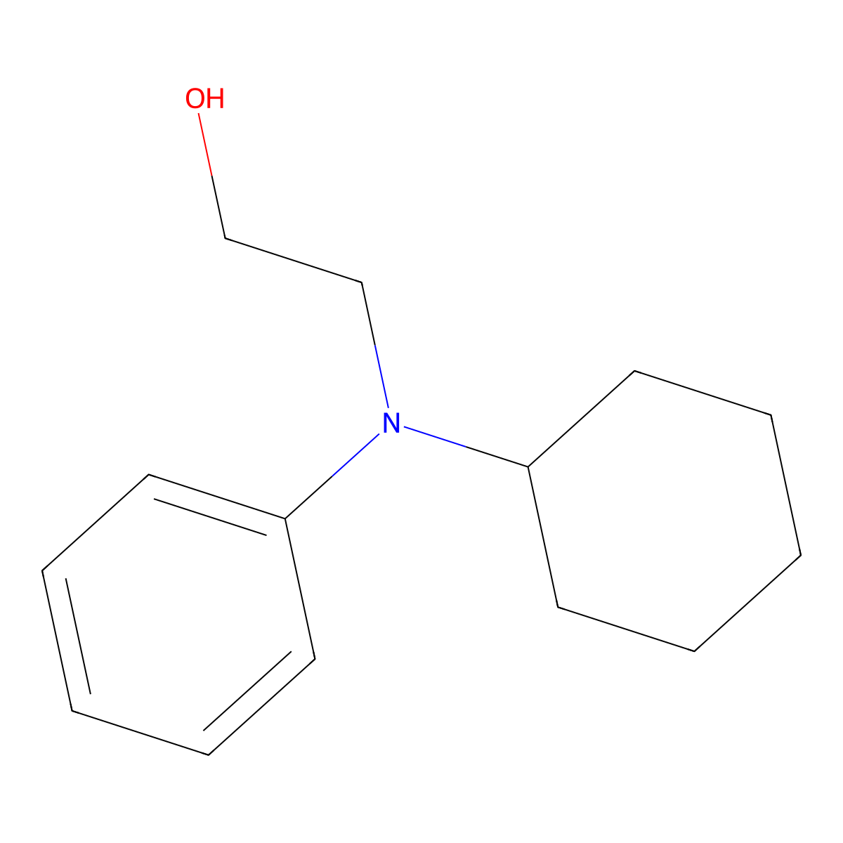 2-(Cyclohexylphenylamino)ethanol molecular structure, CAS 13371-73-8