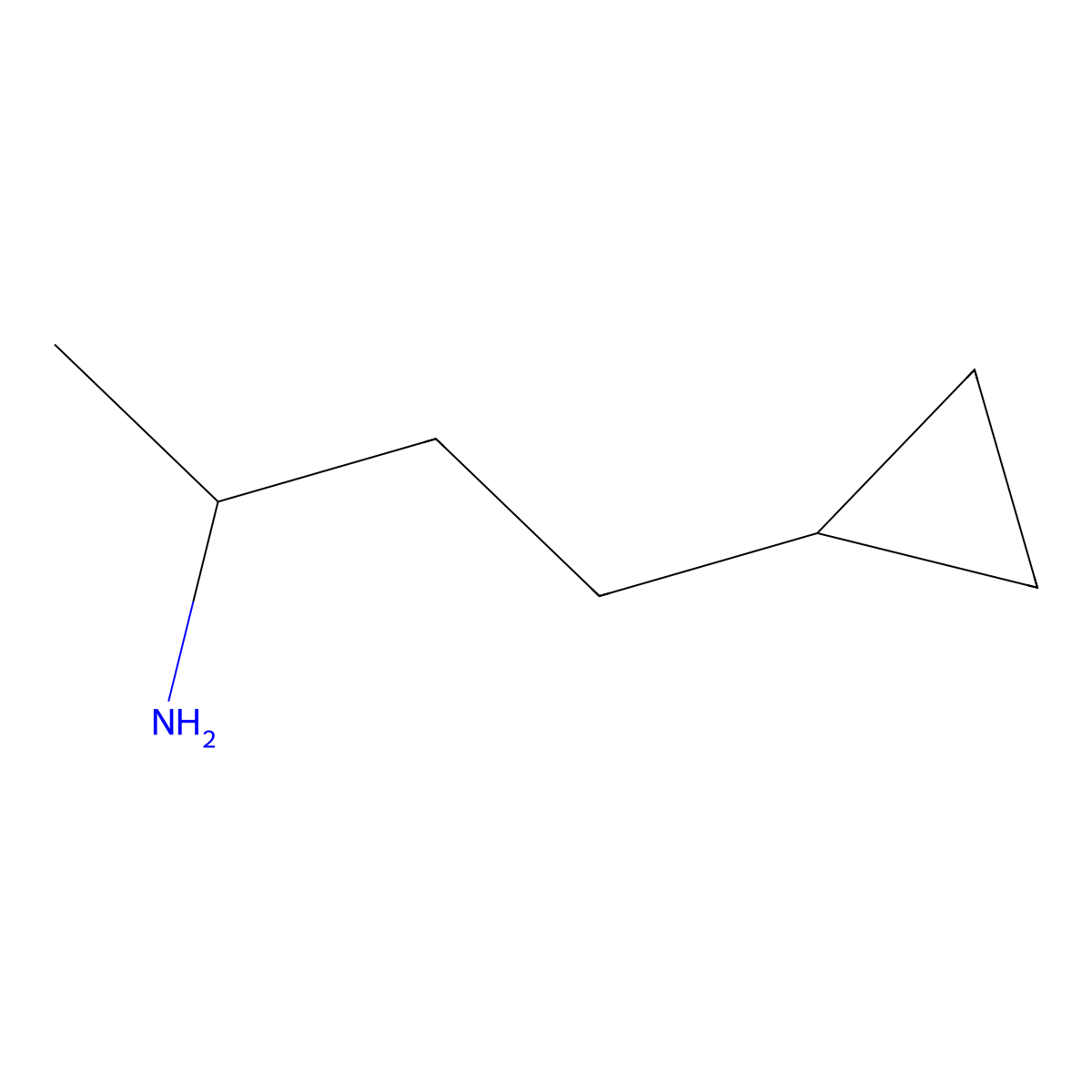 4-Cyclopropylbutan-2-amine molecular structure, CAS 1337115-71-5