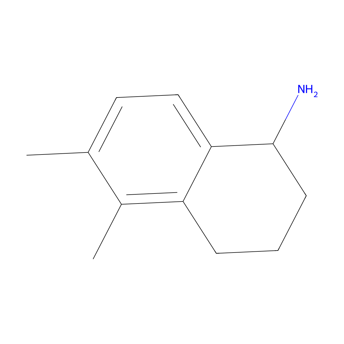 5,6-Dimethyl-1,2,3,4-tetrahydronaphthalen-1-amine molecular structure, CAS 1337143-74-4