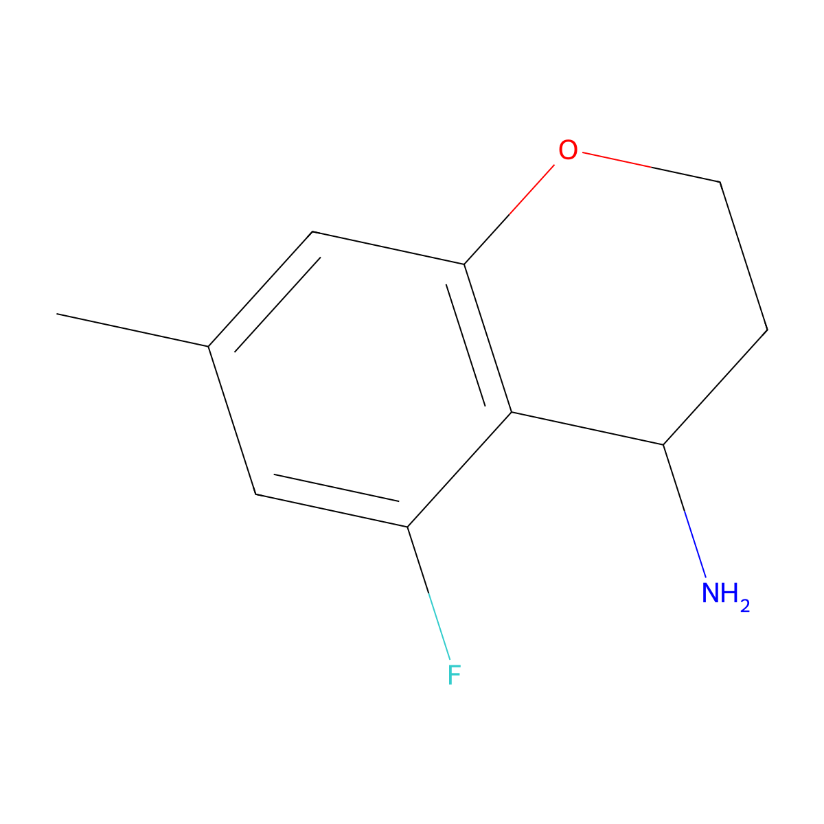 5-Fluoro-7-methylchroman-4-amine molecular structure, CAS 1337150-30-7
