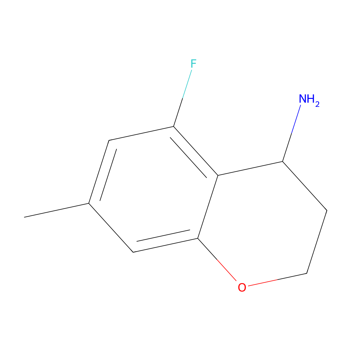 5-Fluoro-7-methylchroman-4-amine molecular structure, CAS 1337150-30-7
