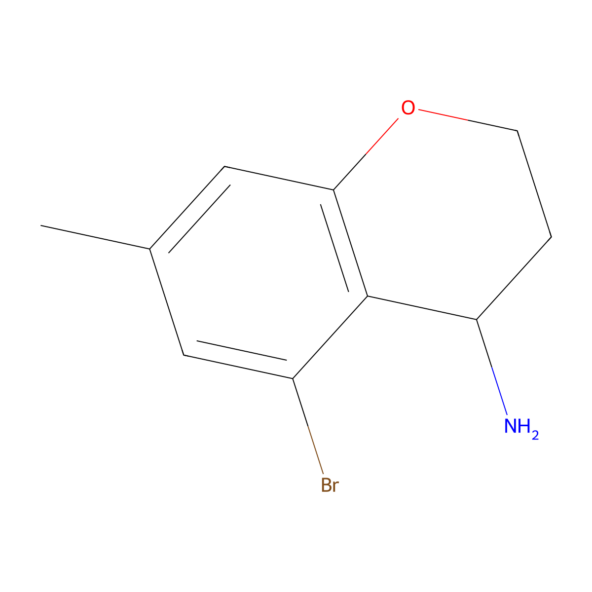 5-Bromo-7-methylchroman-4-amine molecular structure, CAS 1337153-63-5