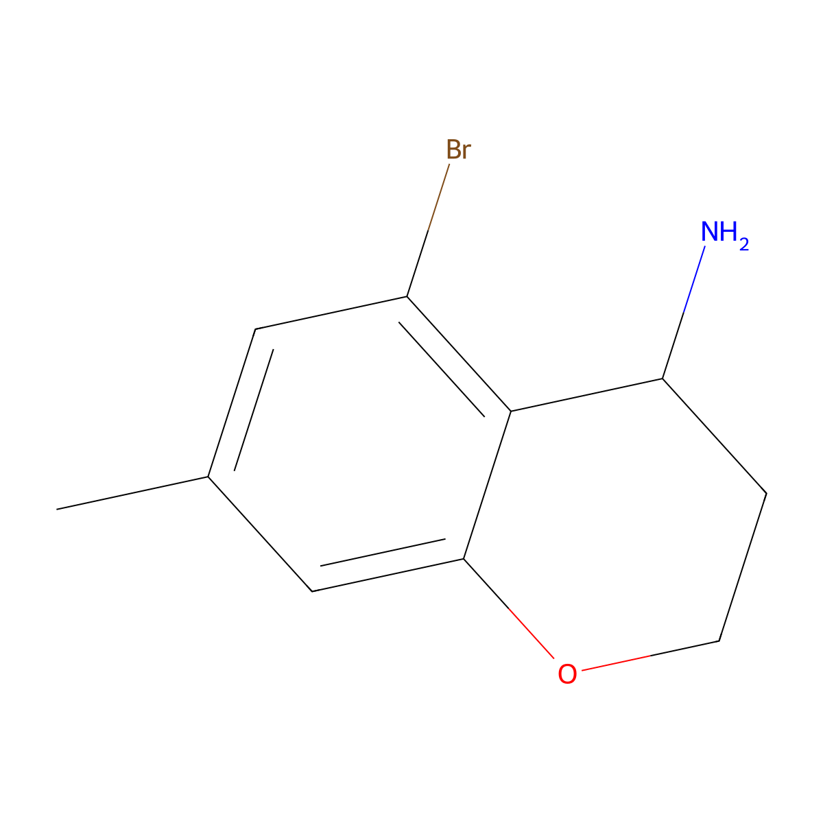 5-Bromo-7-methylchroman-4-amine molecular structure, CAS 1337153-63-5