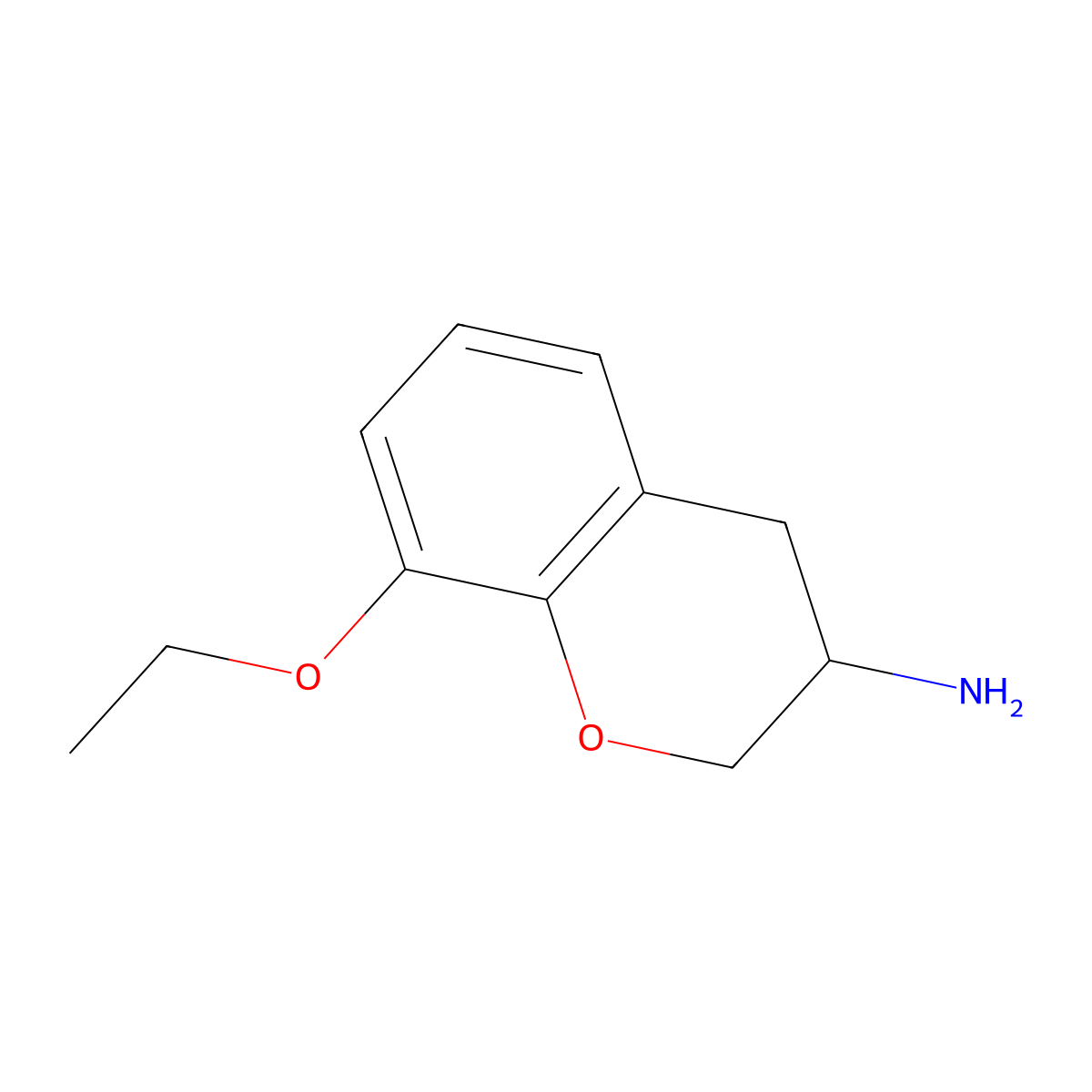8-Ethoxychroman-3-amine molecular structure, CAS 1337158-48-1