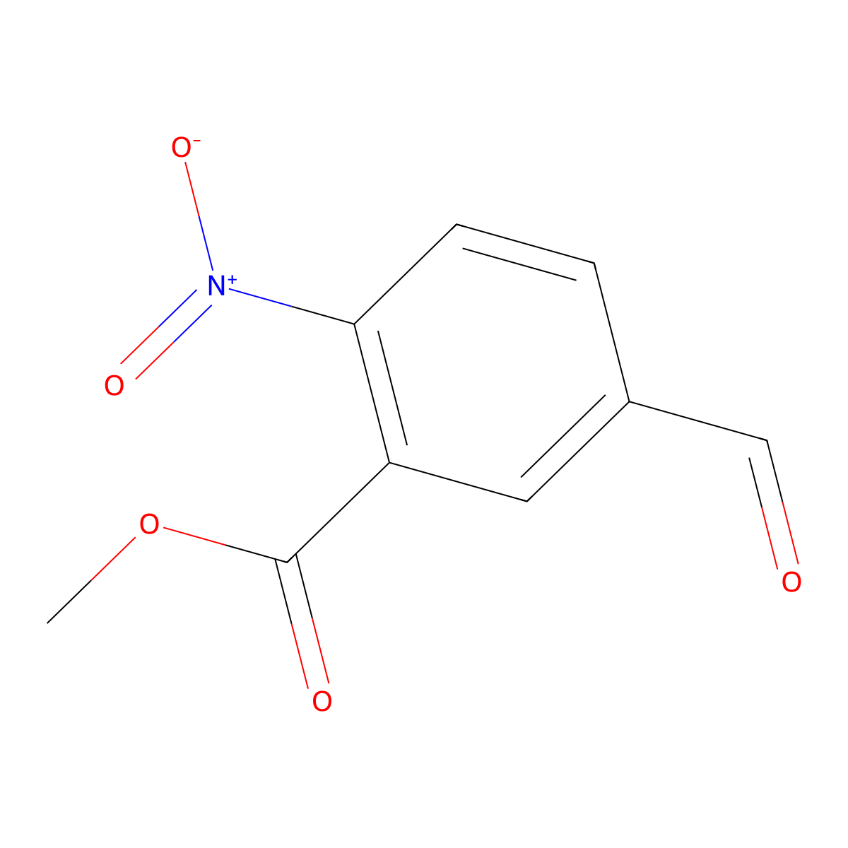 Methyl 5-formyl-2-nitrobenzoate molecular structure, CAS 133719-04-7