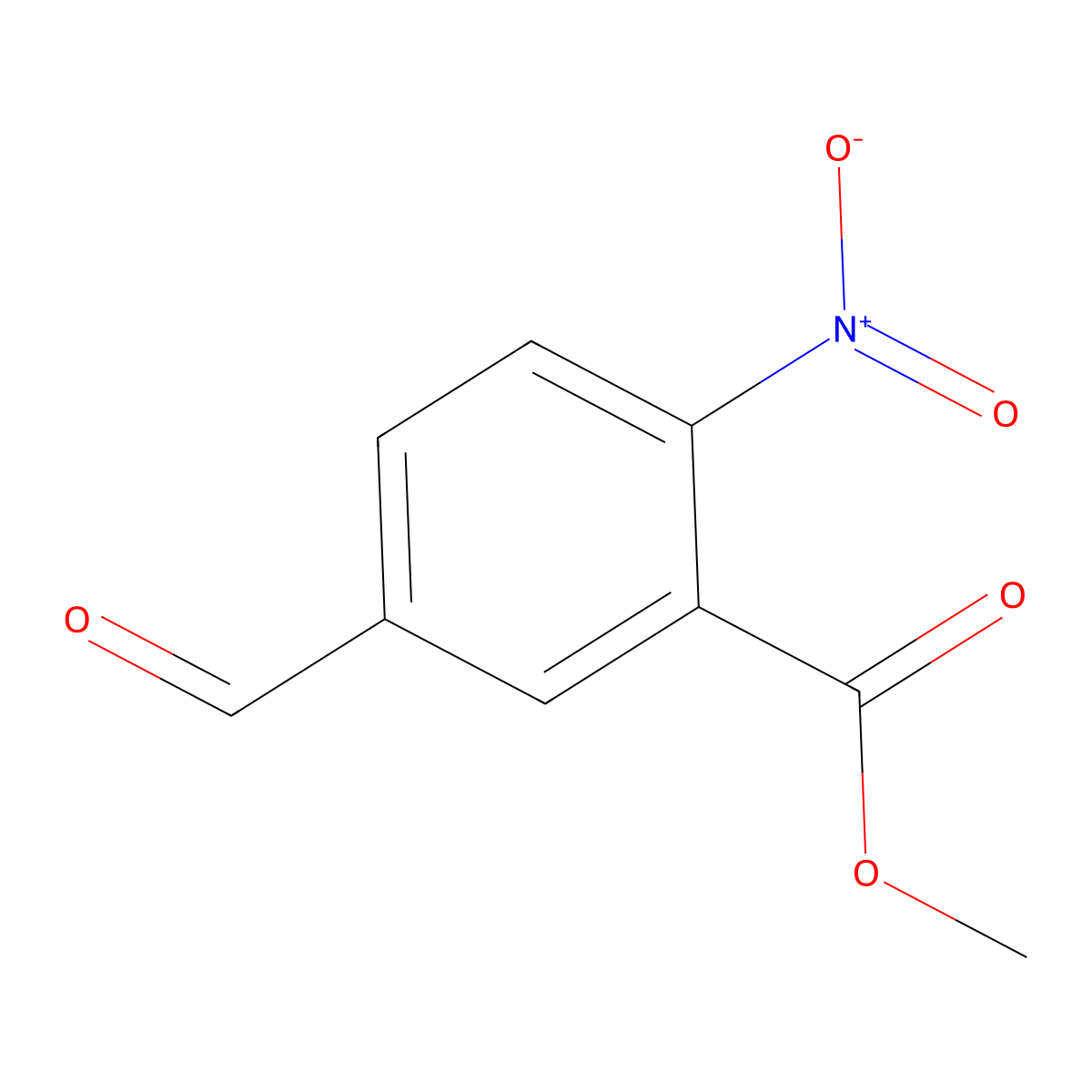 Methyl 5-formyl-2-nitrobenzoate molecular structure, CAS 133719-04-7