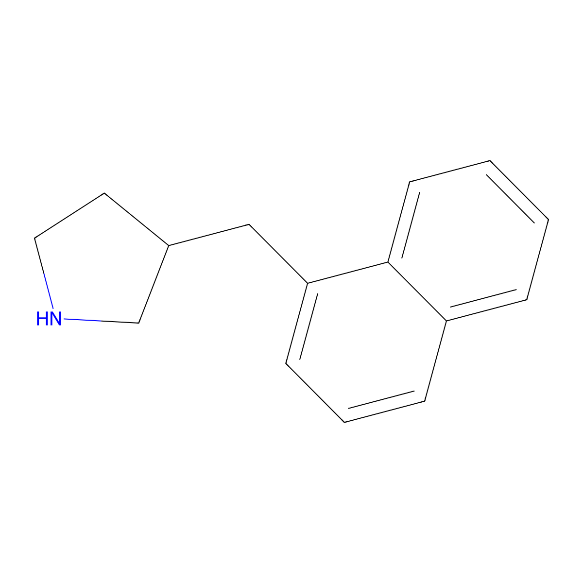 3-[(Naphthalen-1-yl)methyl]pyrrolidine molecular structure, CAS 1337191-93-1