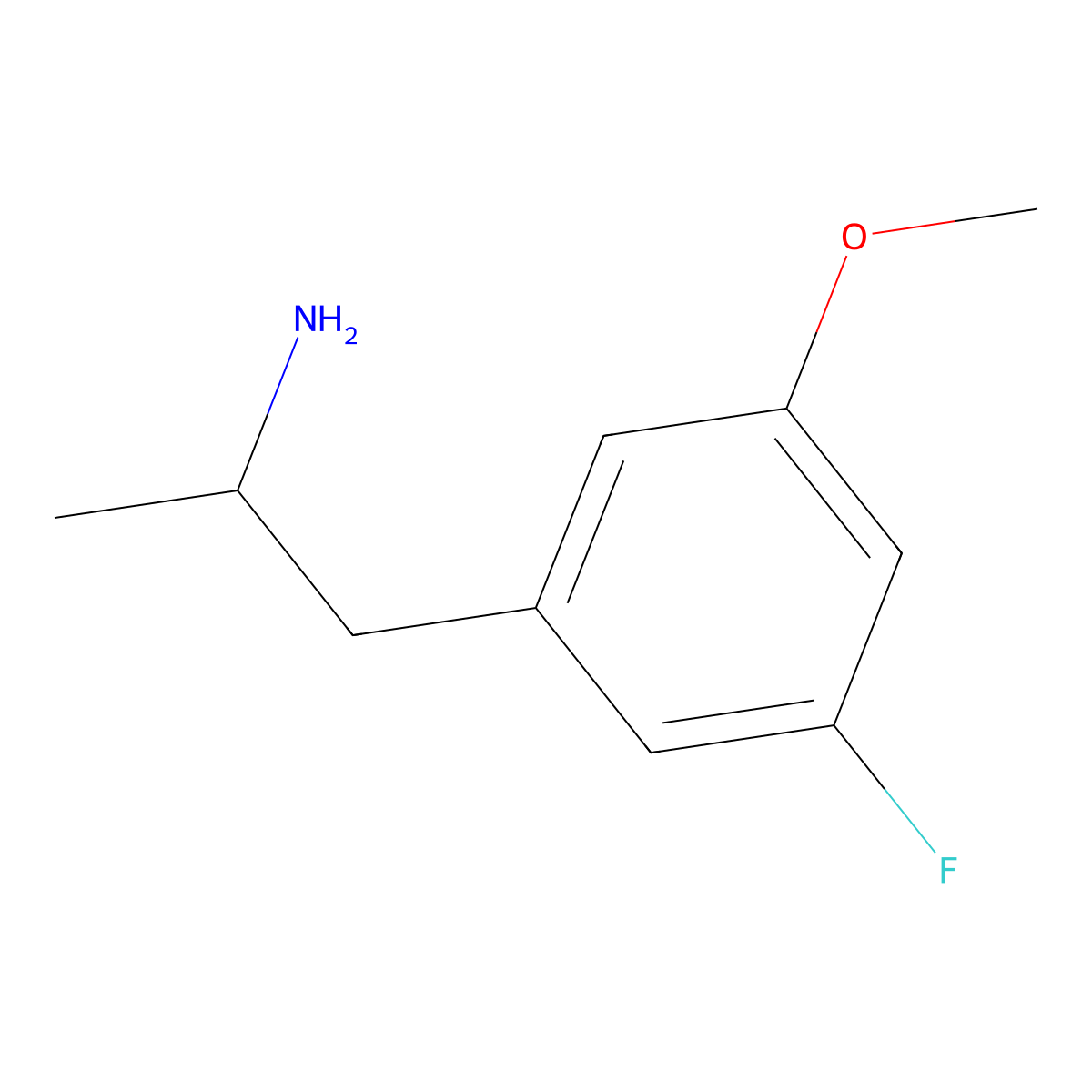 1-(3-Fluoro-5-methoxyphenyl)propan-2-amine molecular structure, CAS 1337196-55-0