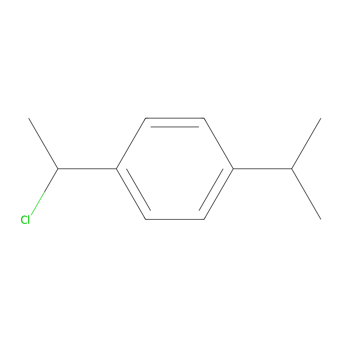 1-(1-Chloroethyl)-4-(propan-2-yl)benzene molecular structure, CAS 13372-43-5