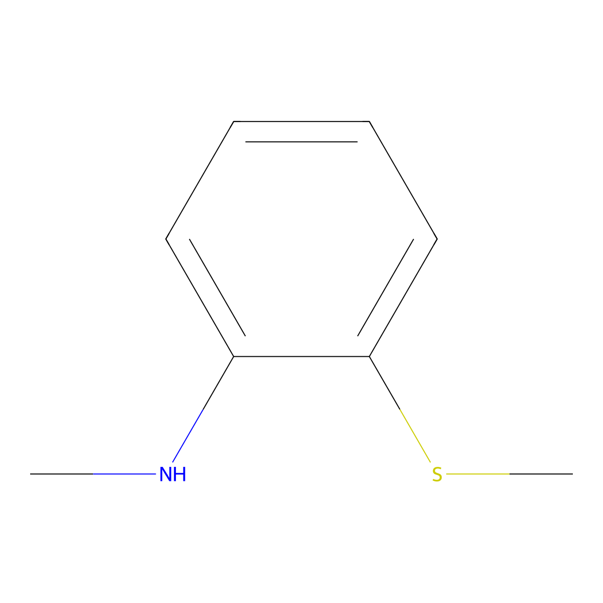 N-Methyl-2-(methylsulfanyl)aniline molecular structure, CAS 13372-62-8