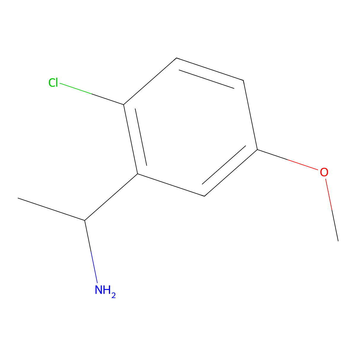 1-(2-Chloro-5-methoxyphenyl)ethanamine molecular structure, CAS 1337214-12-6