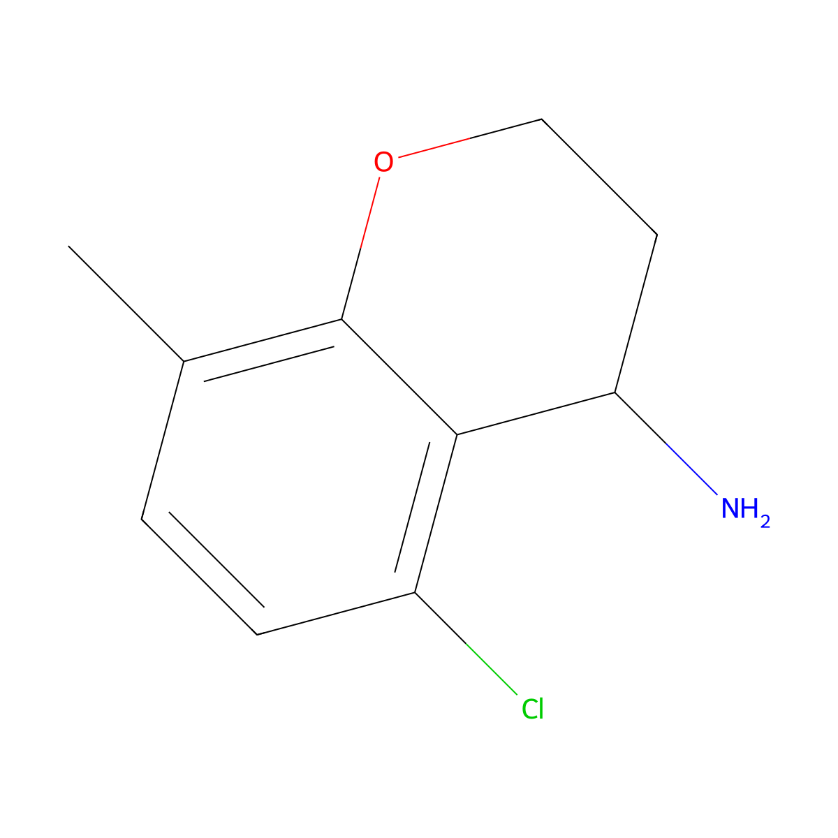 5-Chloro-8-methylchroman-4-amine molecular structure, CAS 1337247-09-2