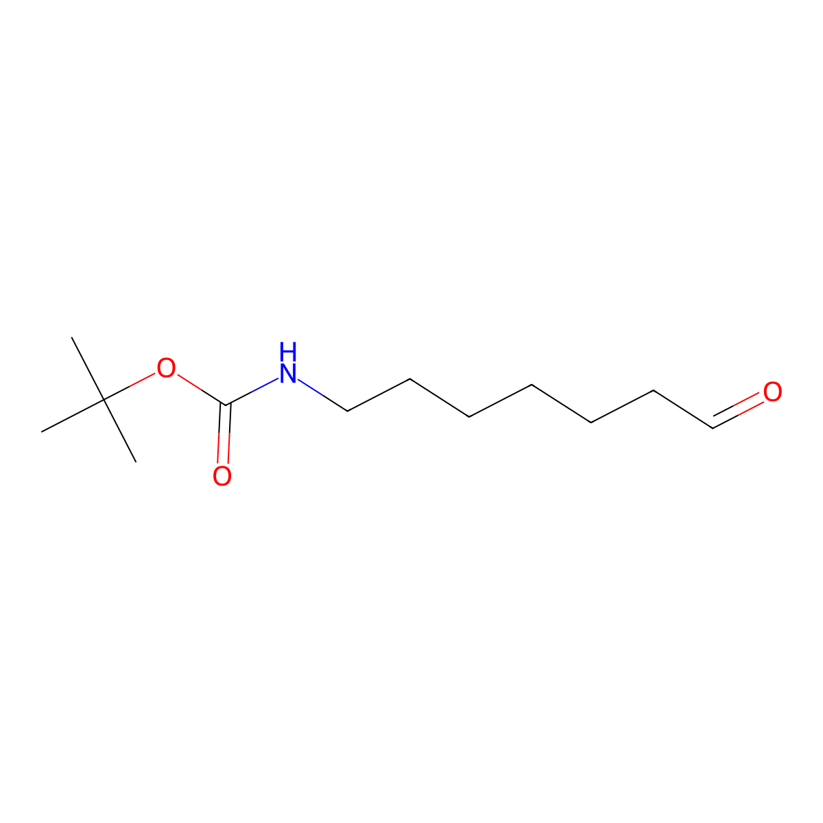 tert-Butyl 7-oxoheptylcarbamate molecular structure, CAS 133728-25-3