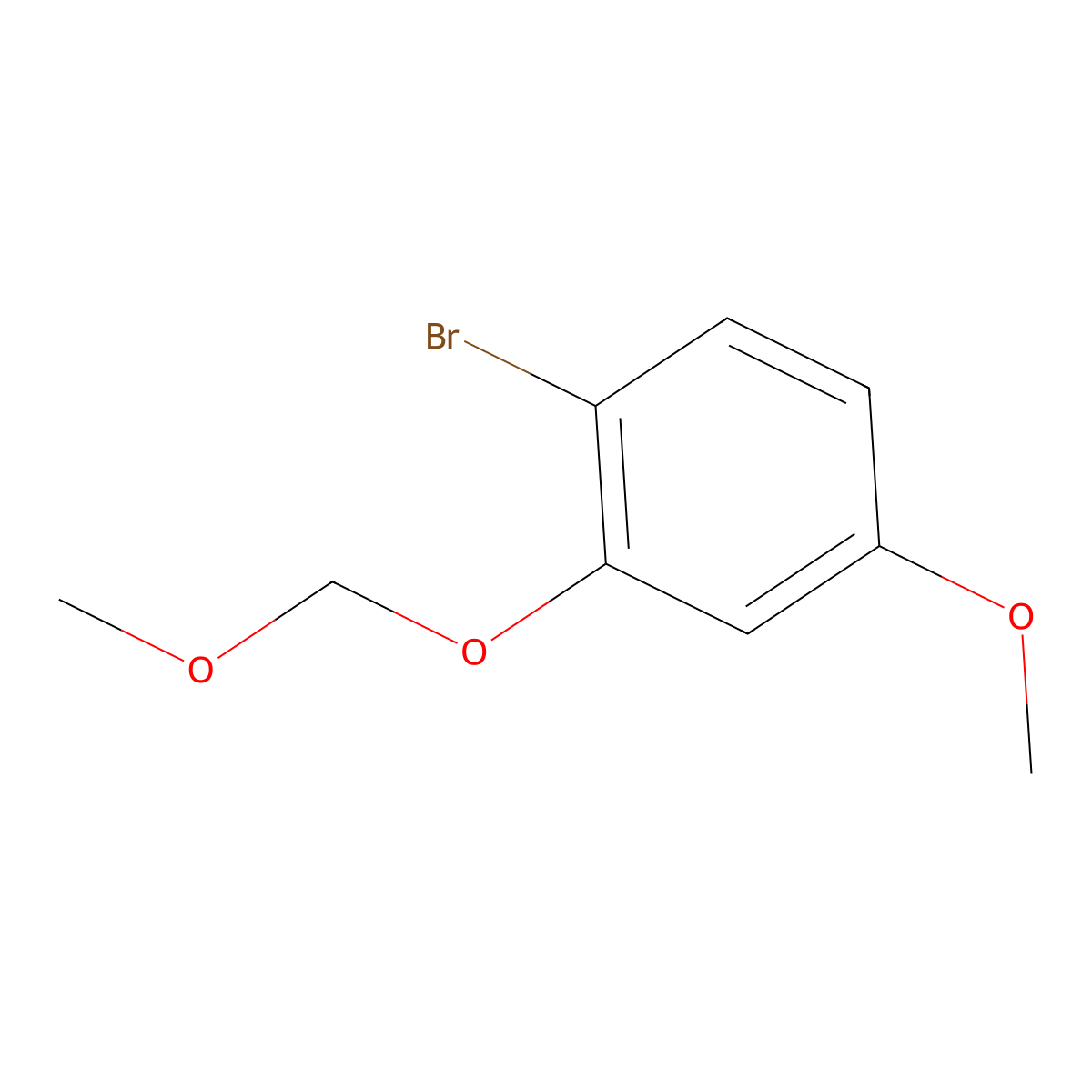 1-Bromo-4-methoxy-2-(methoxymethoxy)benzene molecular structure, CAS 133730-24-2