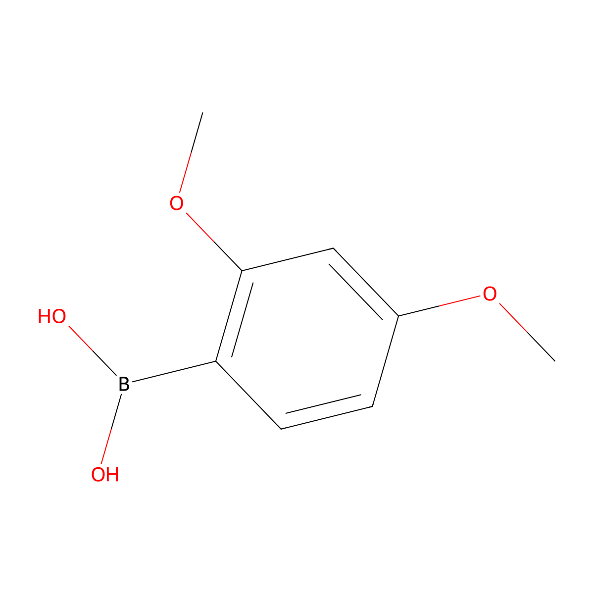 2,4-Dimethoxybenzeneboronic acid molecular structure, CAS 133730-34-4