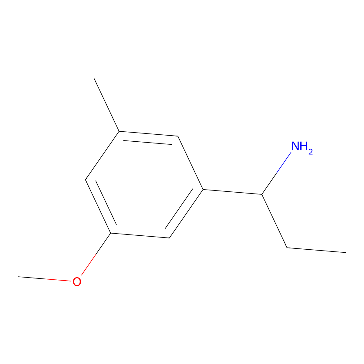 1-(3-Methoxy-5-methylphenyl)propan-1-amine molecular structure, CAS 1337307-80-8