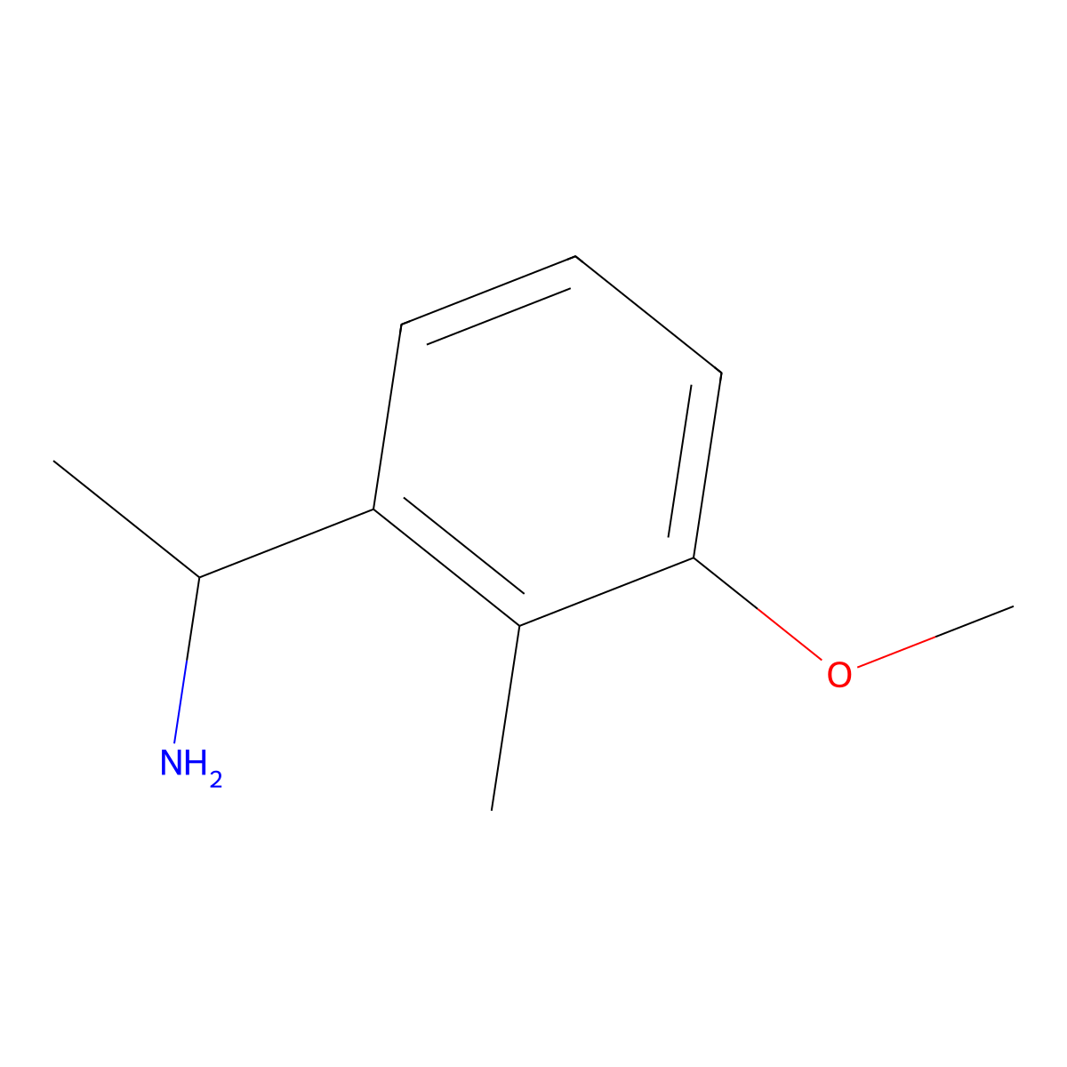 1-(3-Methoxy-2-methylphenyl)ethan-1-amine molecular structure, CAS 1337308-37-8