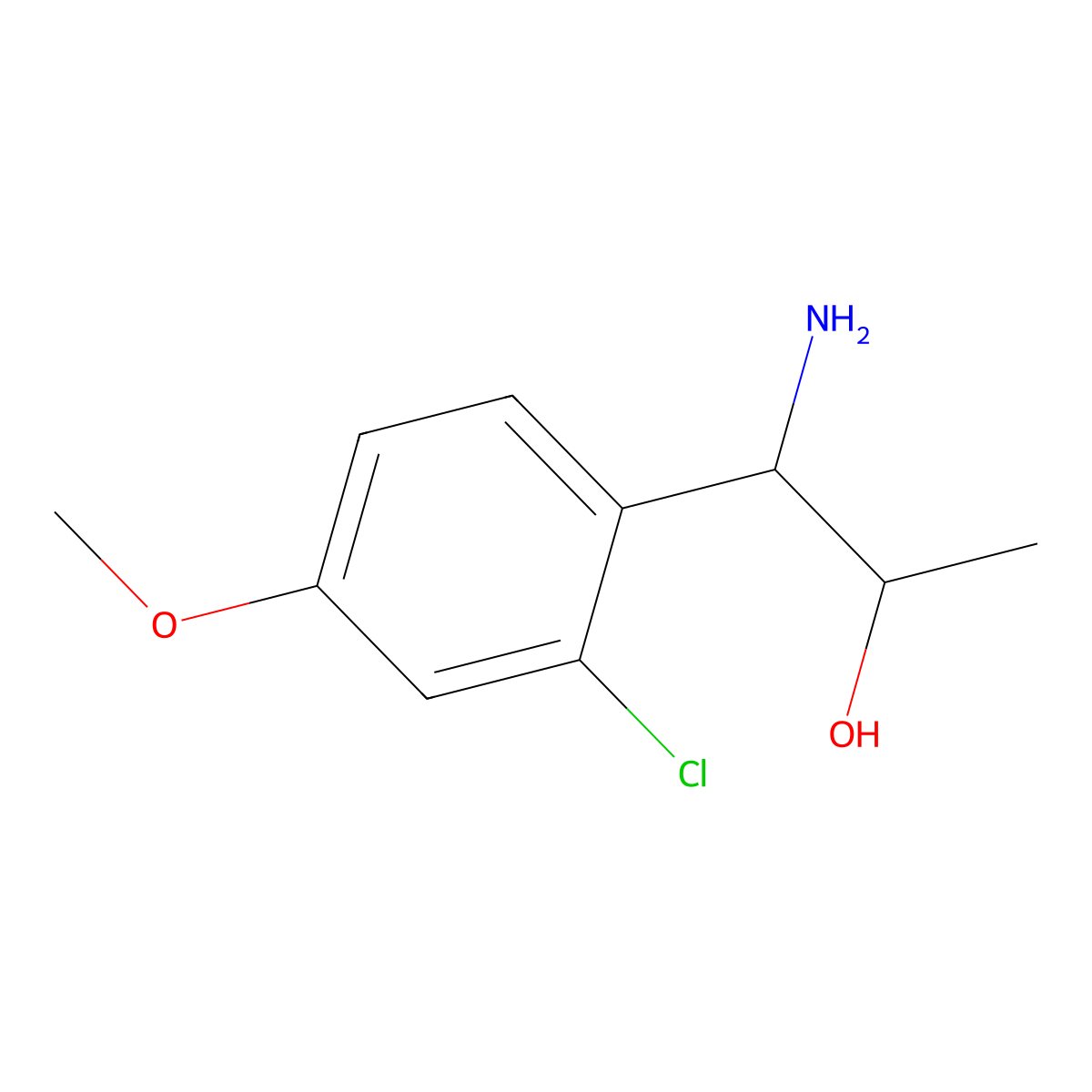 1-Amino-1-(2-chloro-4-methoxyphenyl)propan-2-OL molecular structure, CAS 1337327-59-9