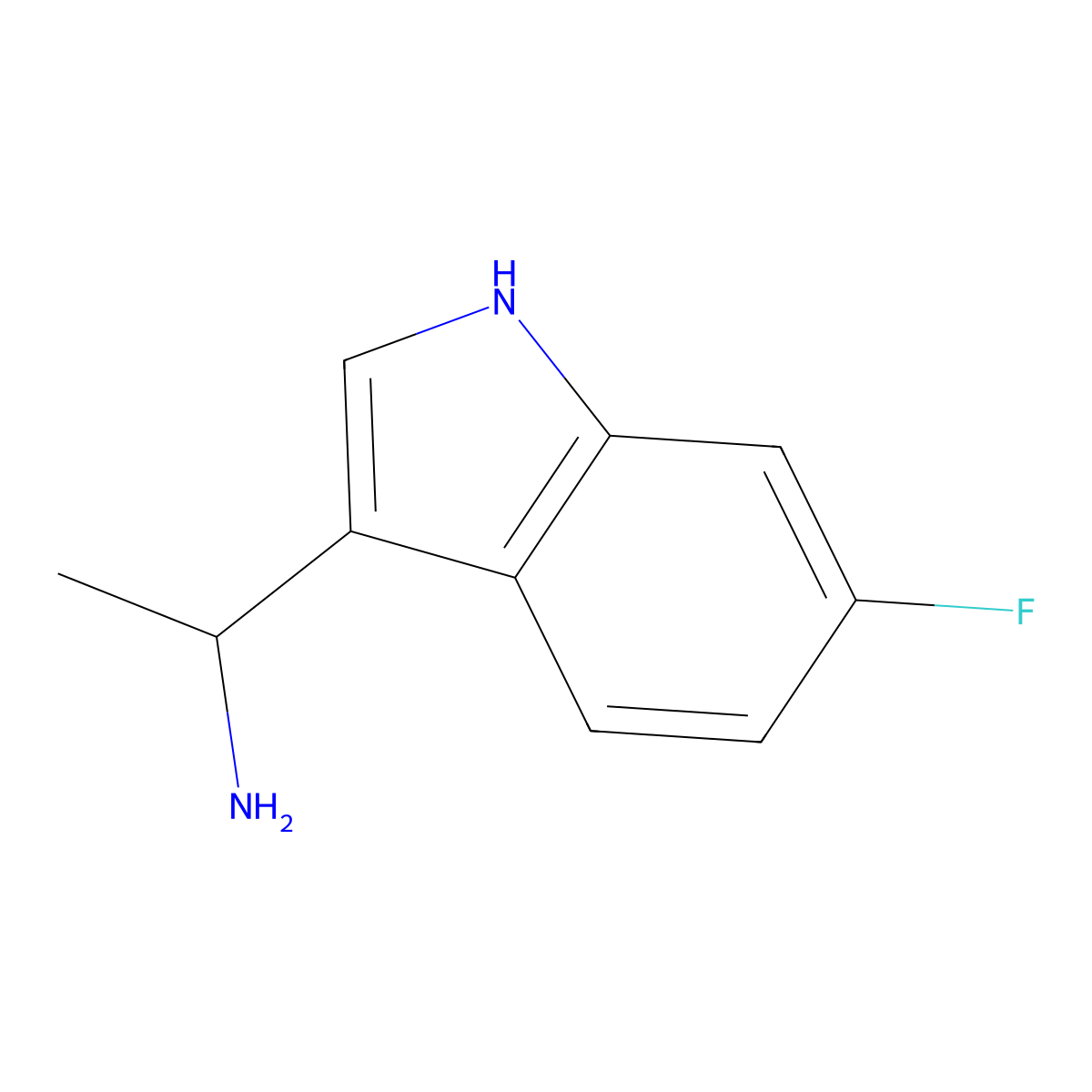 1-(6-Fluoro-1H-indol-3-YL)ethan-1-amine molecular structure, CAS 1337334-91-4