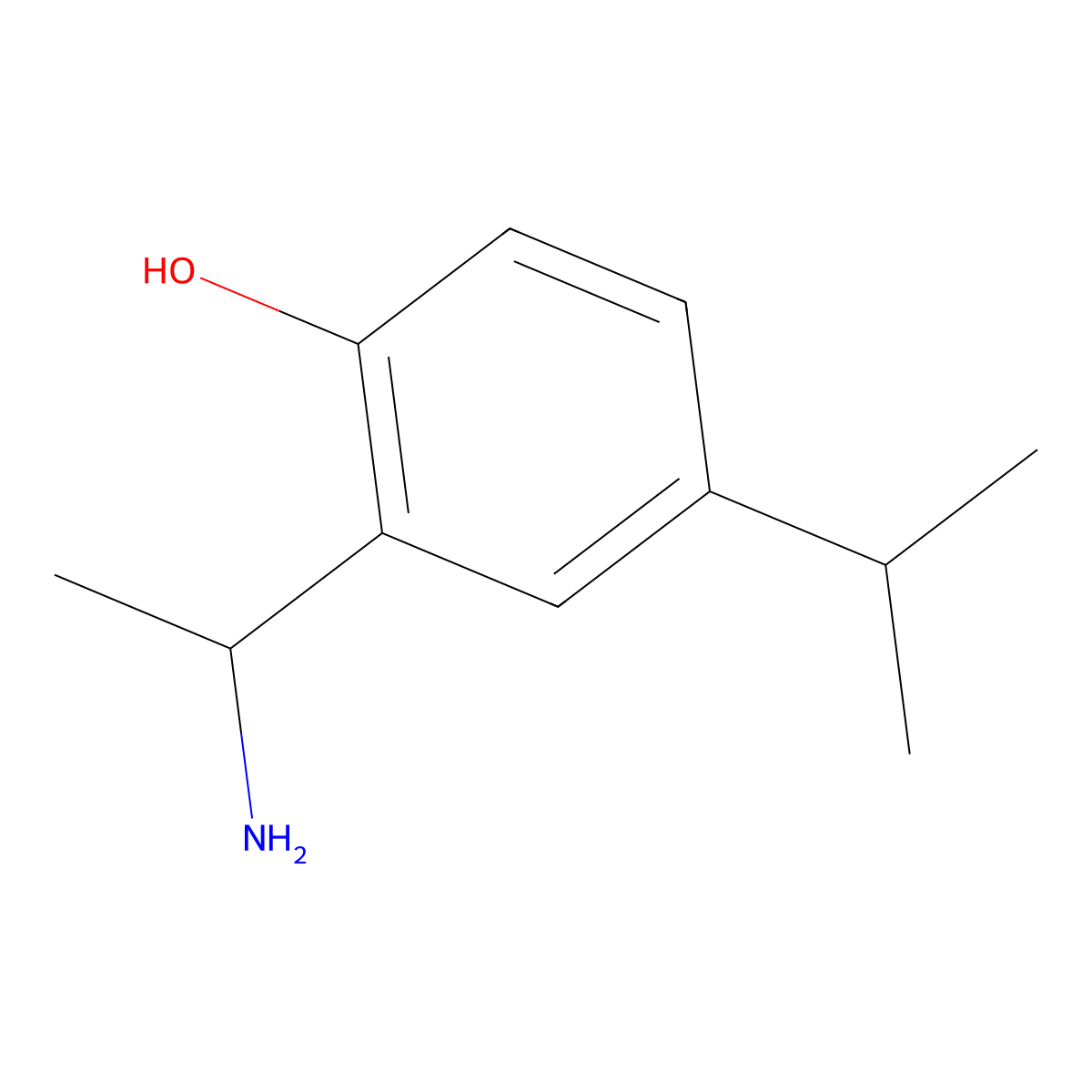 2-(1-Aminoethyl)-4-(propan-2-YL)phenol molecular structure, CAS 1337336-25-0