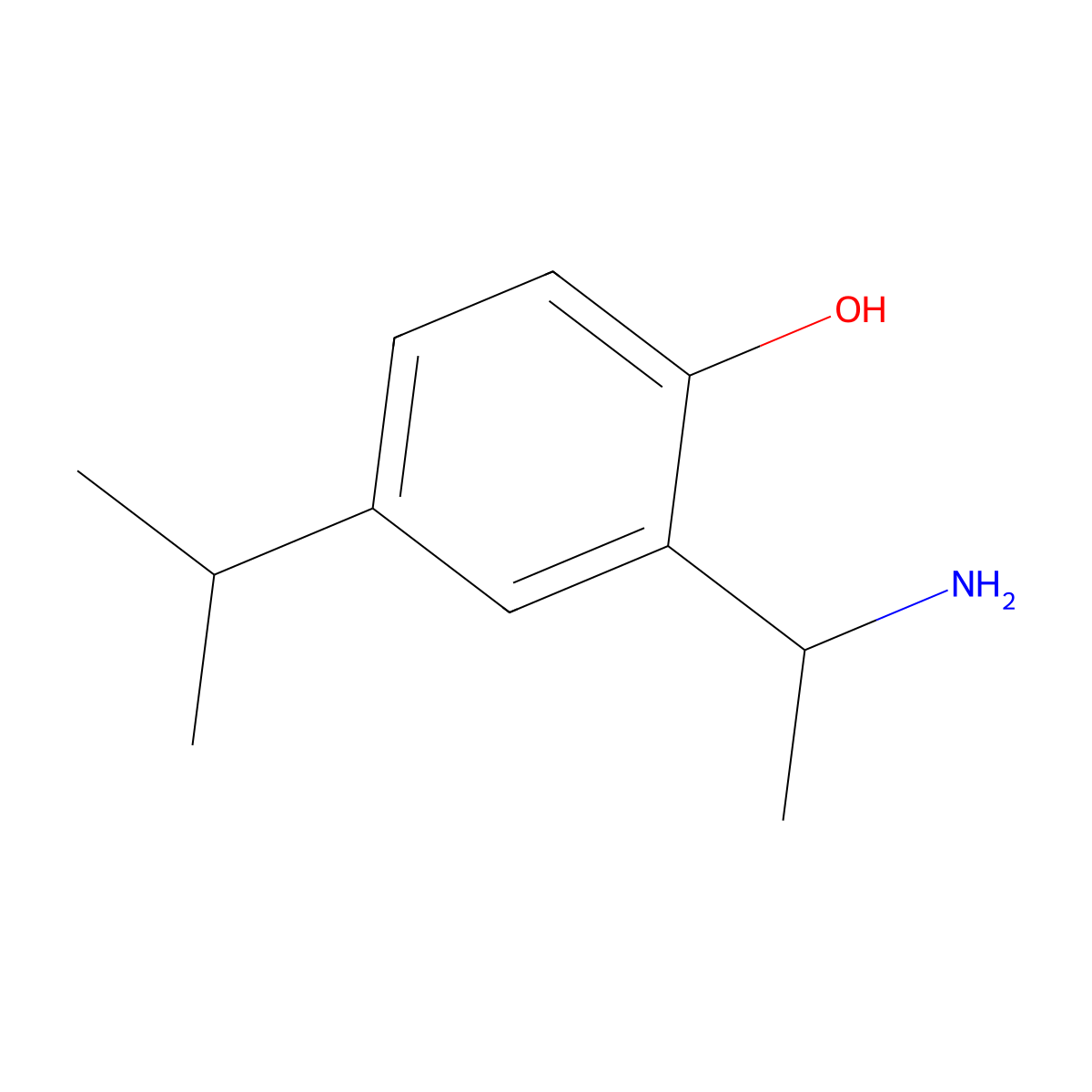2-(1-Aminoethyl)-4-(propan-2-YL)phenol molecular structure, CAS 1337336-25-0