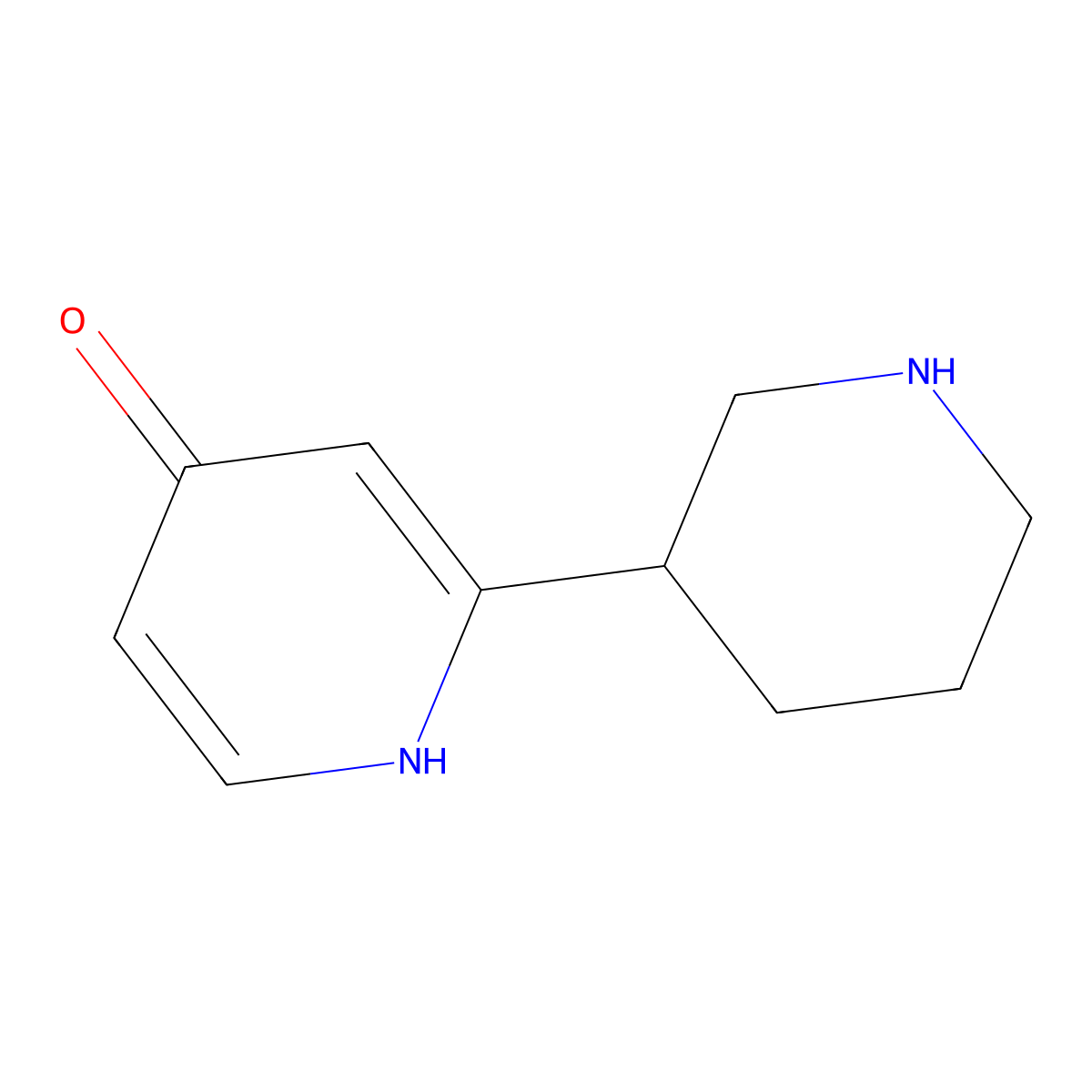 4-Hydroxy-6-(piperidin-3-yl)pyridine molecular structure, CAS 1337345-89-7