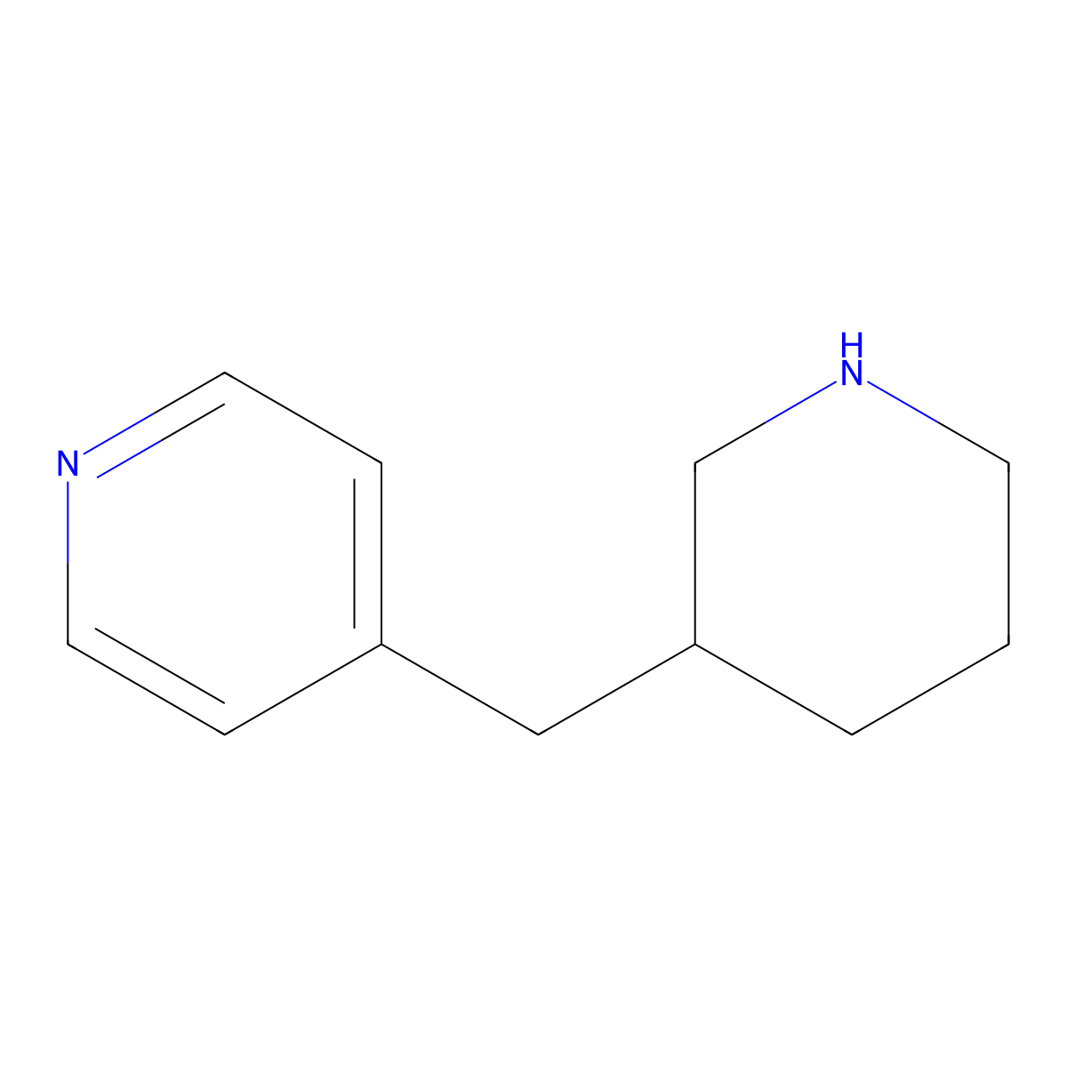 4-(3-Piperidylmethyl)pyridine molecular structure, CAS 1337356-78-1