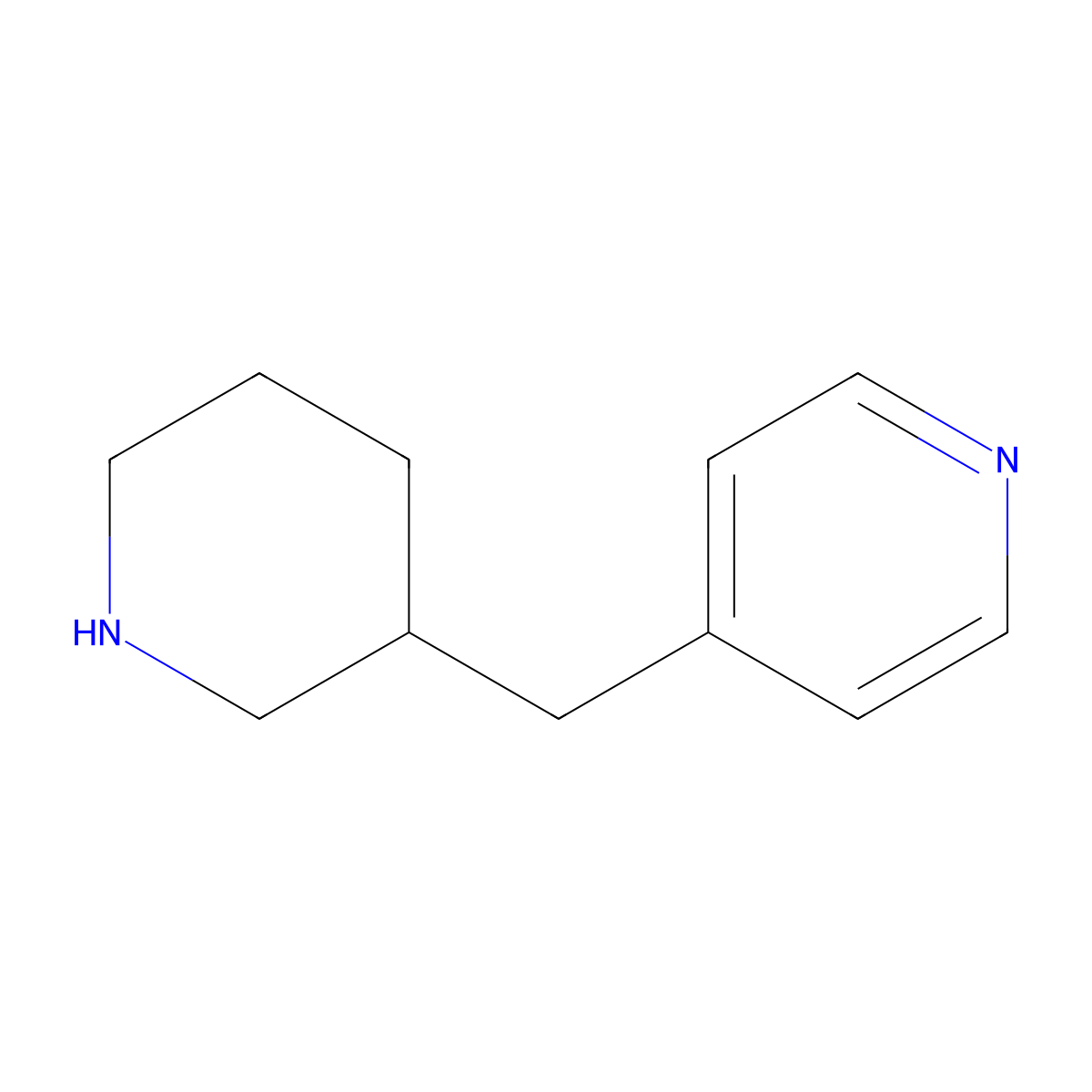 4-(3-Piperidylmethyl)pyridine molecular structure, CAS 1337356-78-1