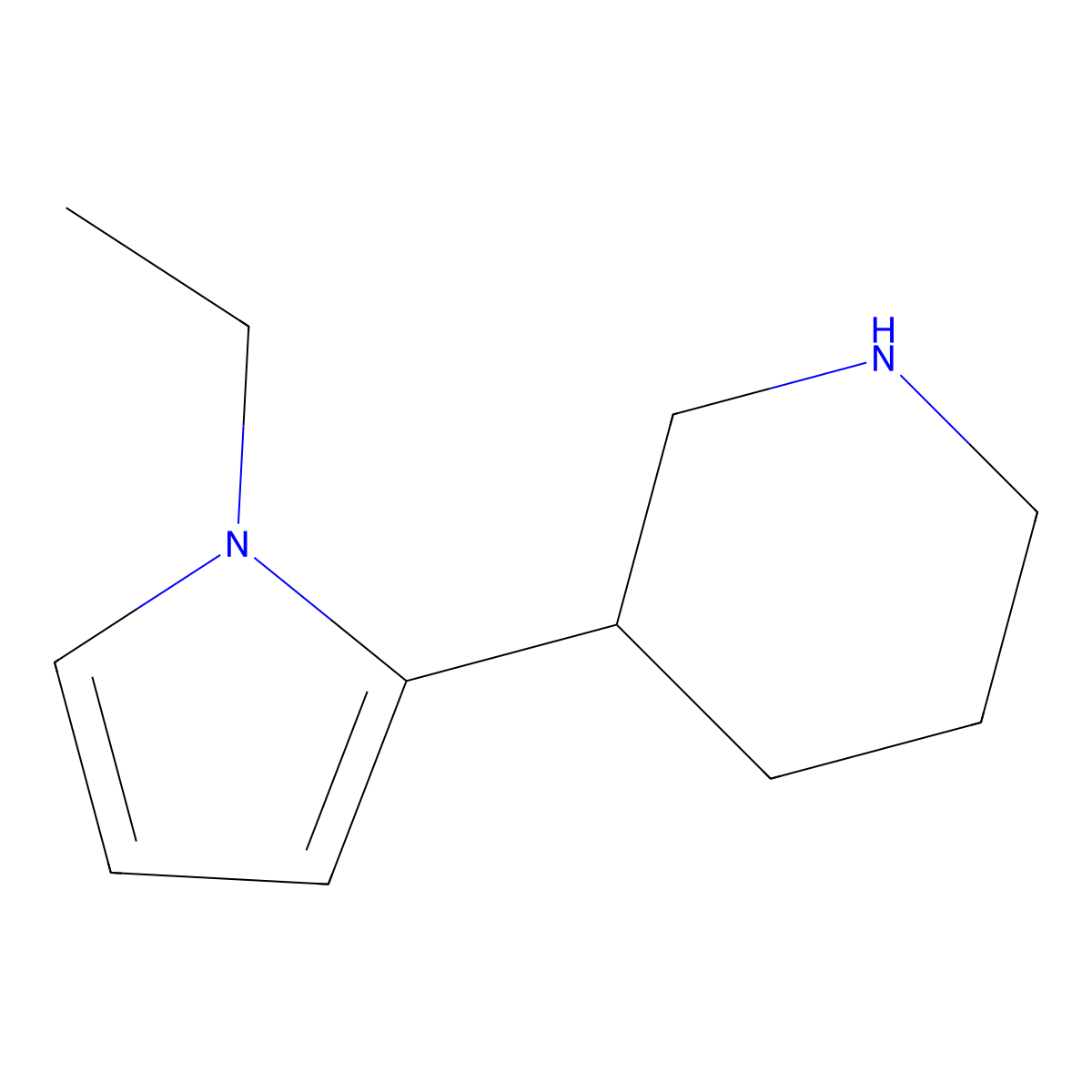 3-(1-Ethyl-1H-pyrrol-2-yl)piperidine molecular structure, CAS 1337363-16-2