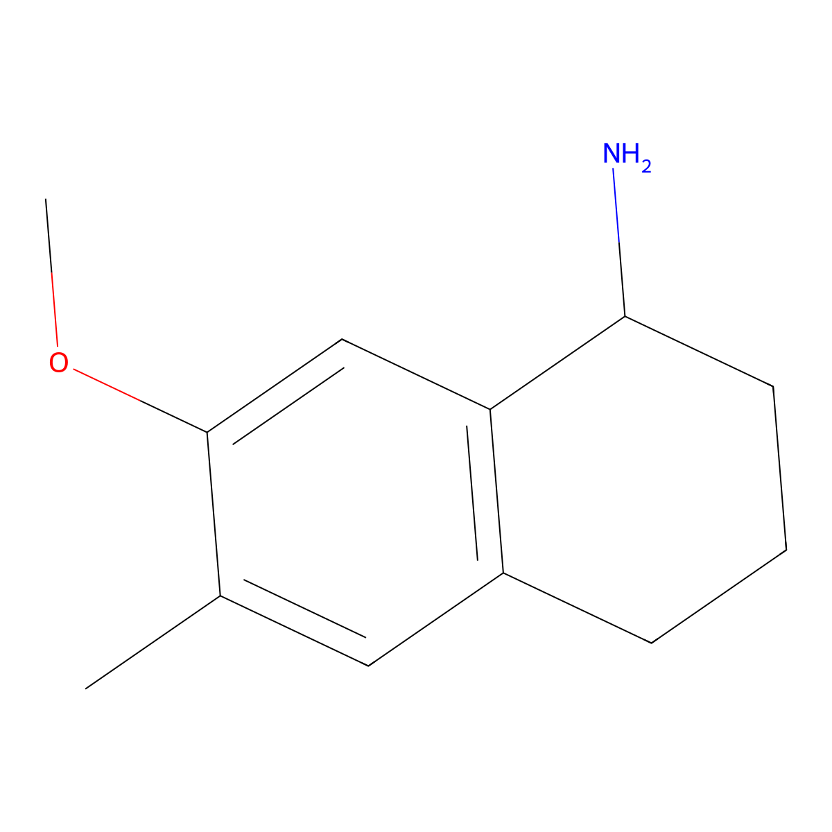 7-Methoxy-6-methyl-1,2,3,4-tetrahydronaphthalen-1-amine molecular structure, CAS 1337373-99-5