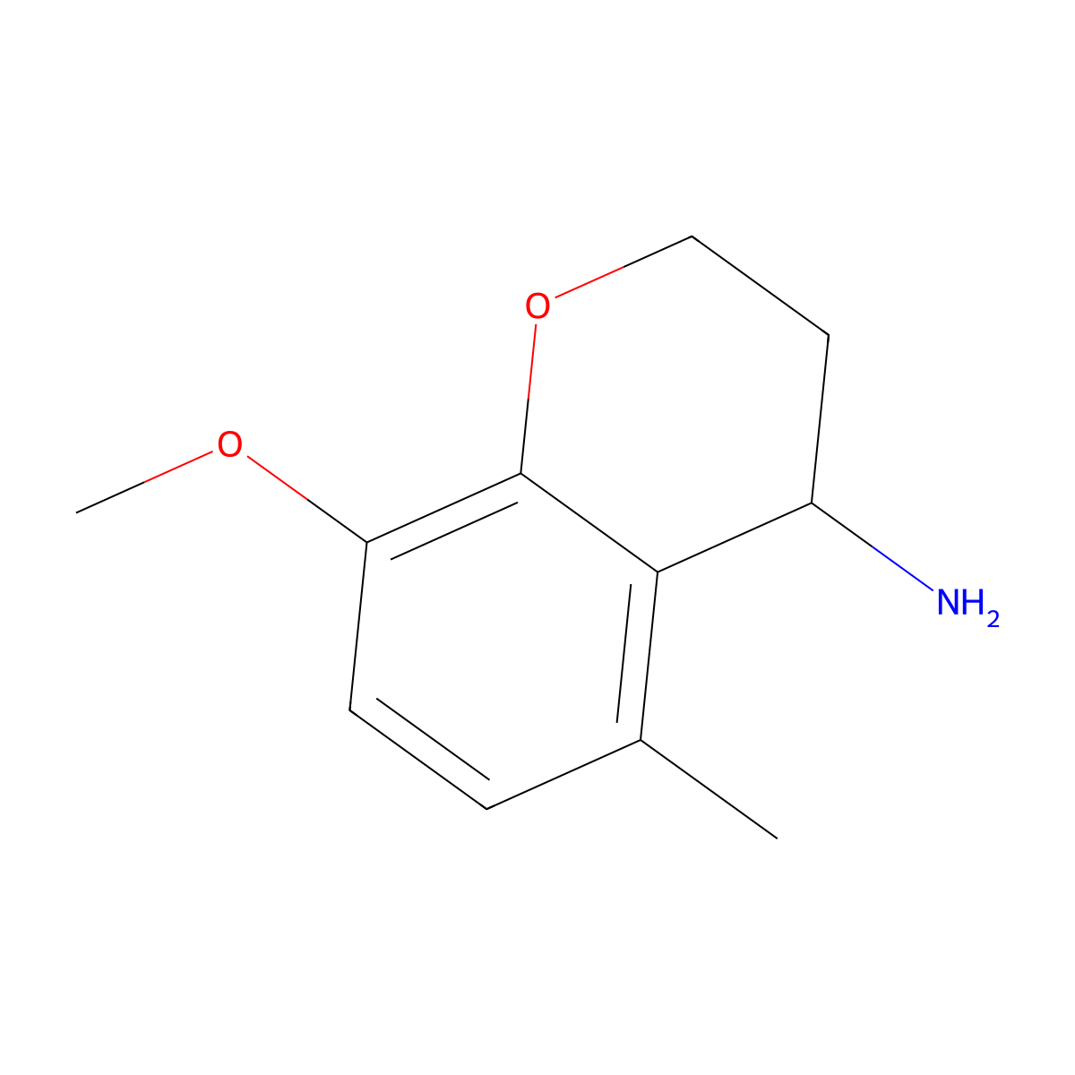 8-Methoxy-5-methylchroman-4-amine molecular structure, CAS 1337394-21-4