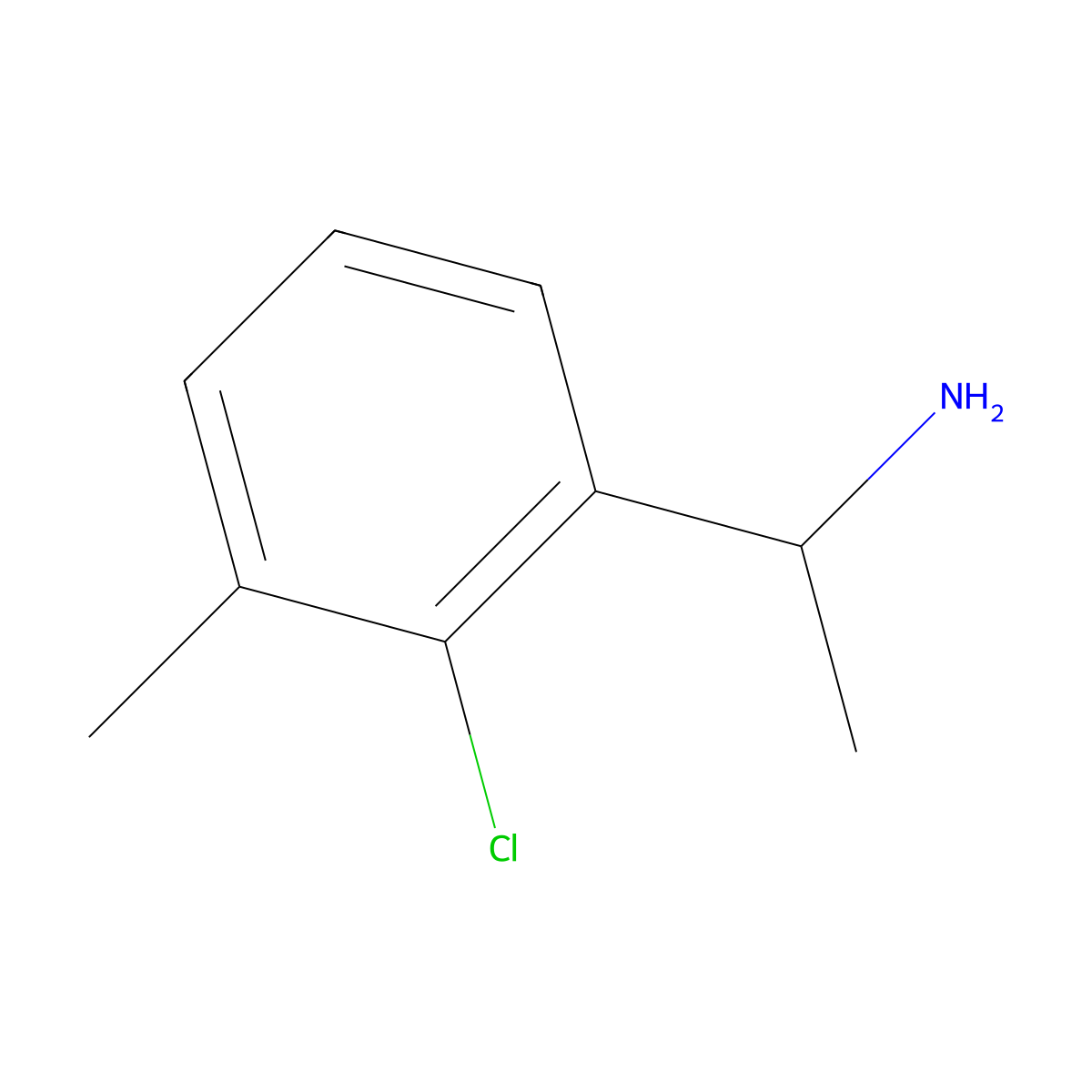 1-(2-Chloro-3-methylphenyl)ethan-1-amine molecular structure, CAS 1337394-85-0