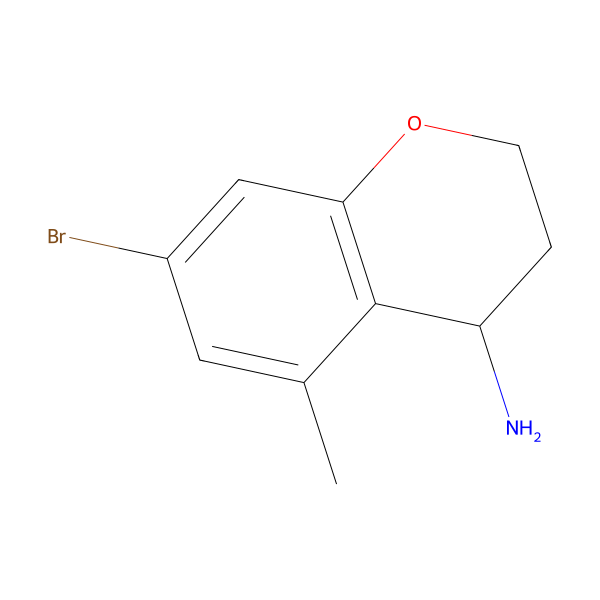 7-Bromo-5-methylchroman-4-amine molecular structure, CAS 1337397-69-9
