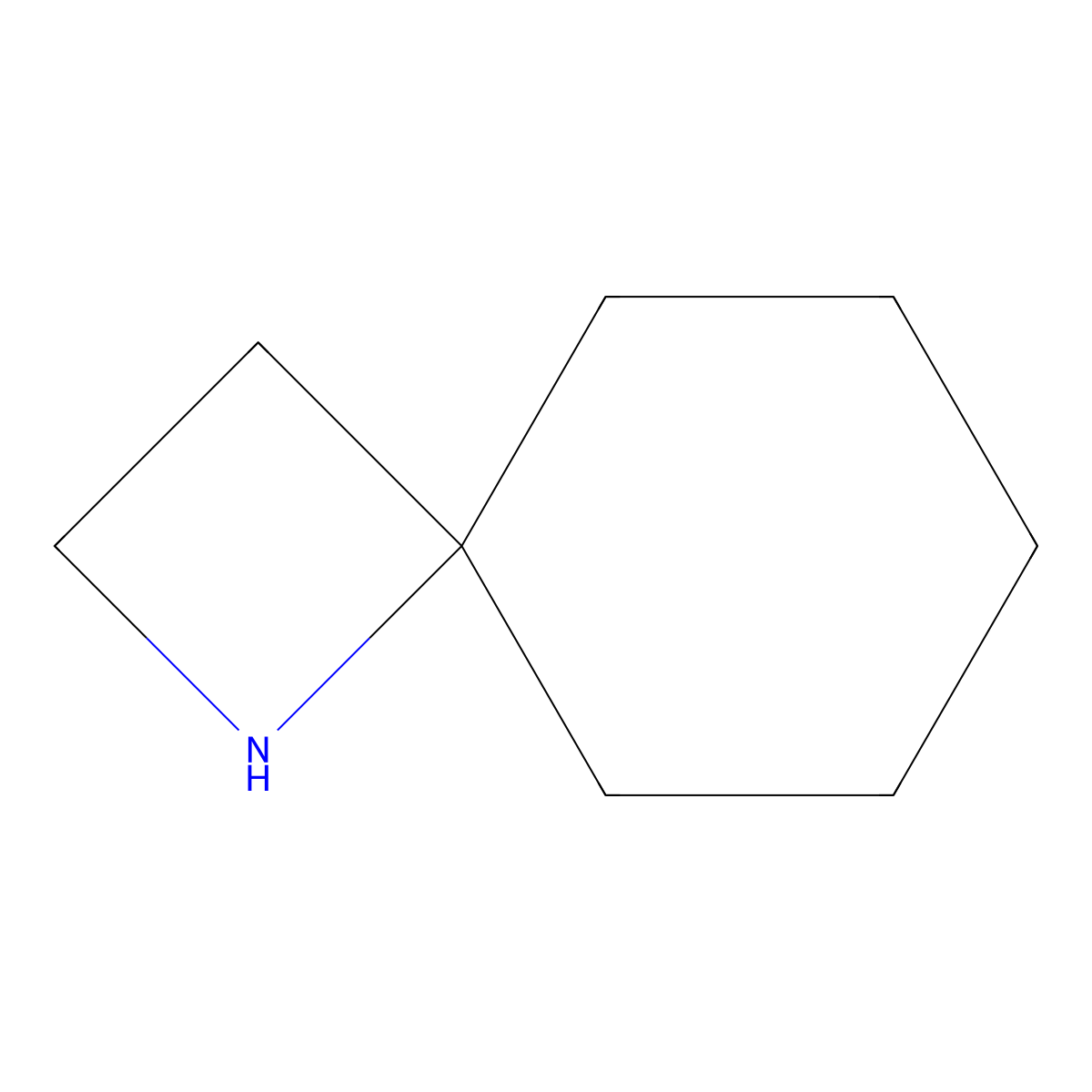 1-Azaspiro(3.5)nonane molecular structure, CAS 13374-55-5