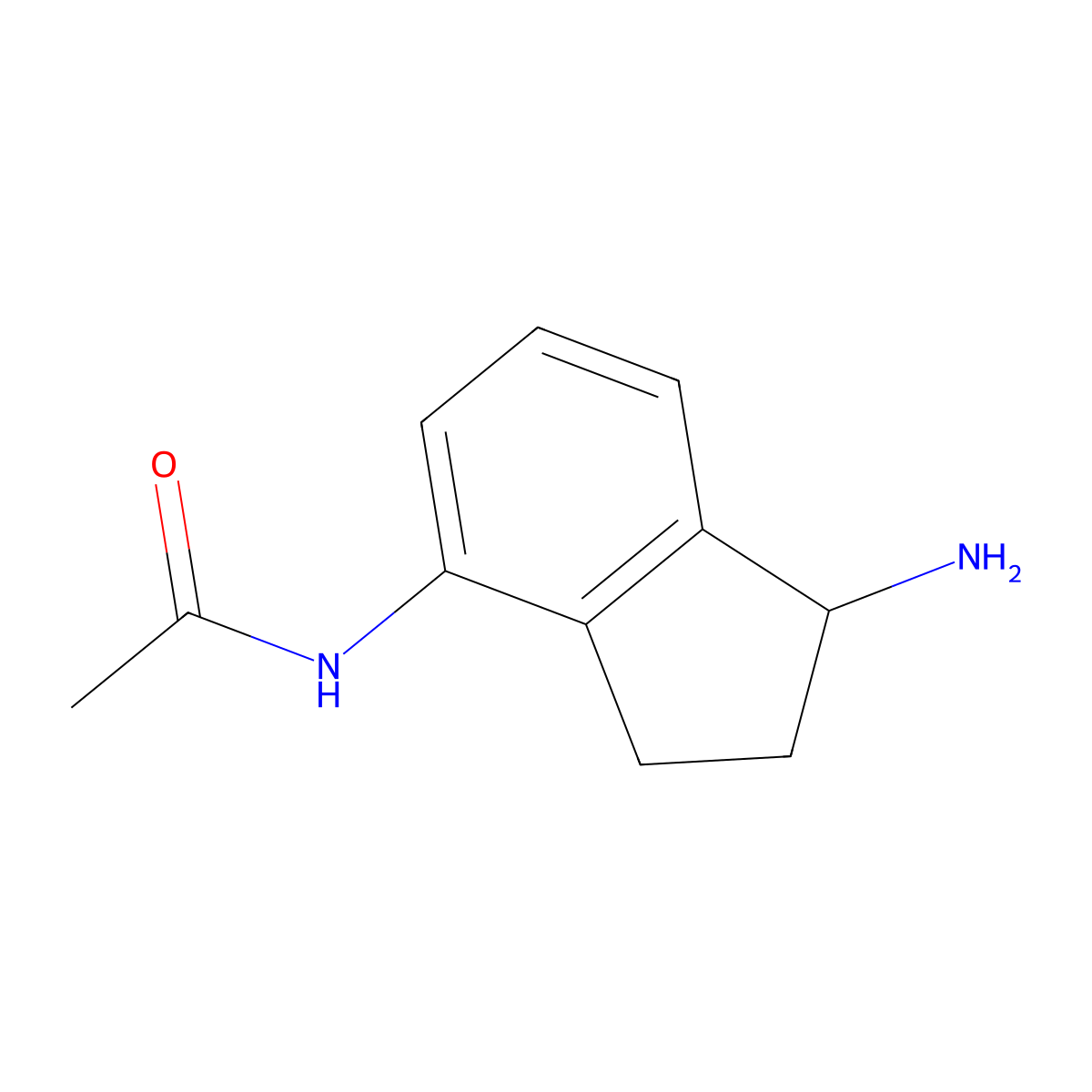 N-(1-Amino-2,3-dihydro-1H-inden-4-YL)acetamide molecular structure, CAS 1337402-58-0