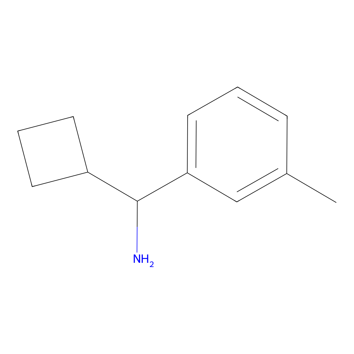 Cyclobutyl(m-tolyl)methanamine molecular structure, CAS 1337425-52-1