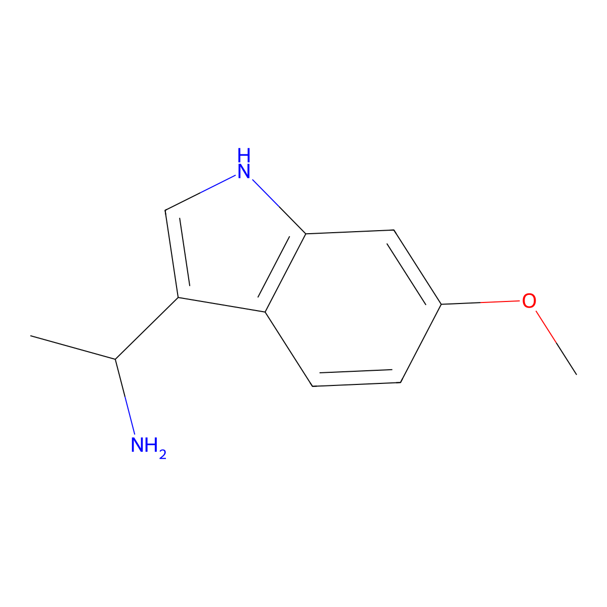 1-(6-Methoxy-1H-indol-3-YL)ethan-1-amine molecular structure, CAS 1337443-24-9