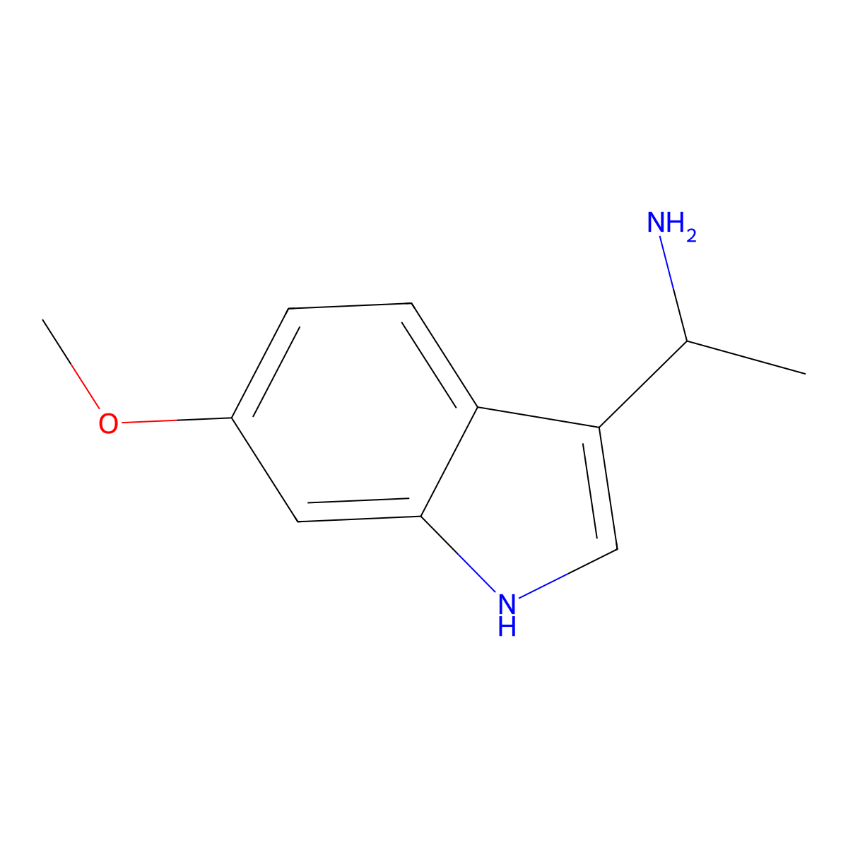 1-(6-Methoxy-1H-indol-3-YL)ethan-1-amine molecular structure, CAS 1337443-24-9