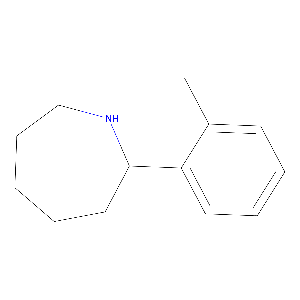 2-(2-Methylphenyl)azepane molecular structure, CAS 133745-39-8