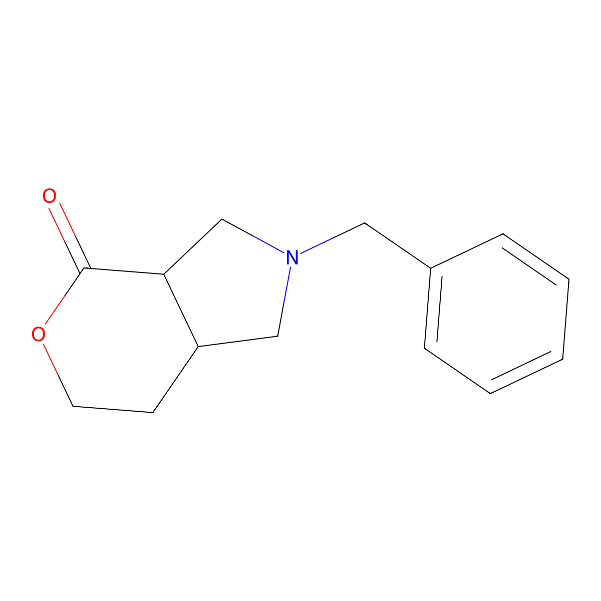 Cis-2-Benzylhexahydropyrano[3,4-C]Pyrrol-4(2H)-One molecular structure, CAS 133745-53-6