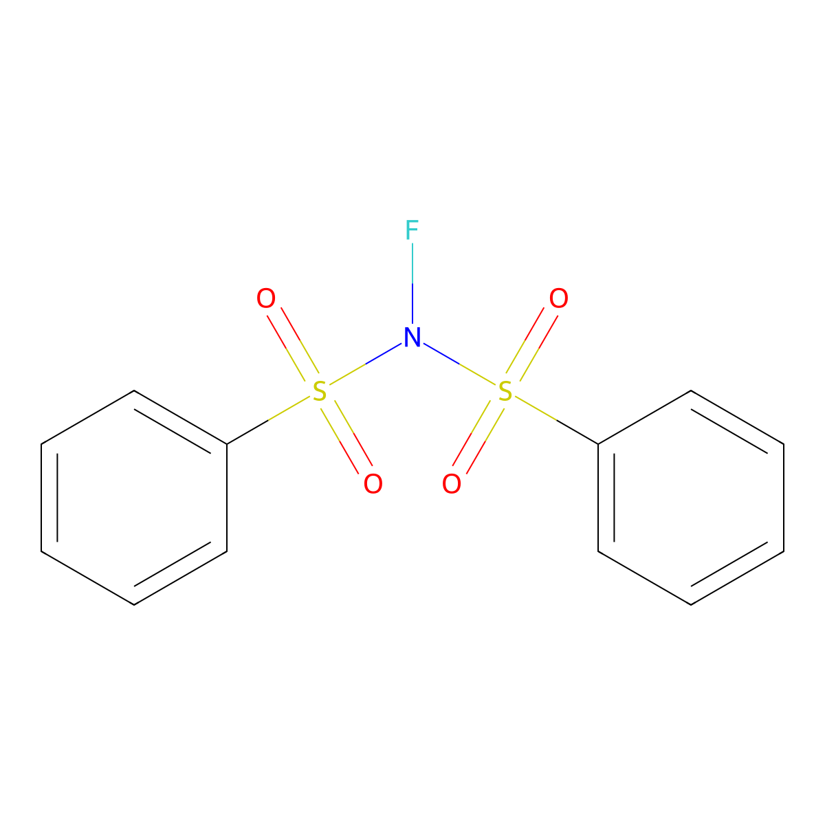 N-Fluorobenzenesulfonimide molecular structure, CAS 133745-75-2