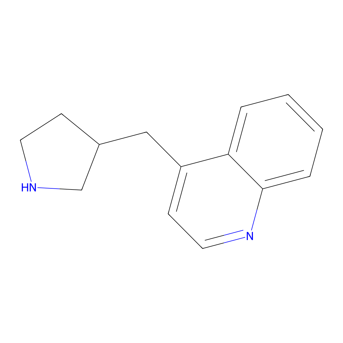 4-[(Pyrrolidin-3-yl)methyl]quinoline molecular structure, CAS 1337460-25-9